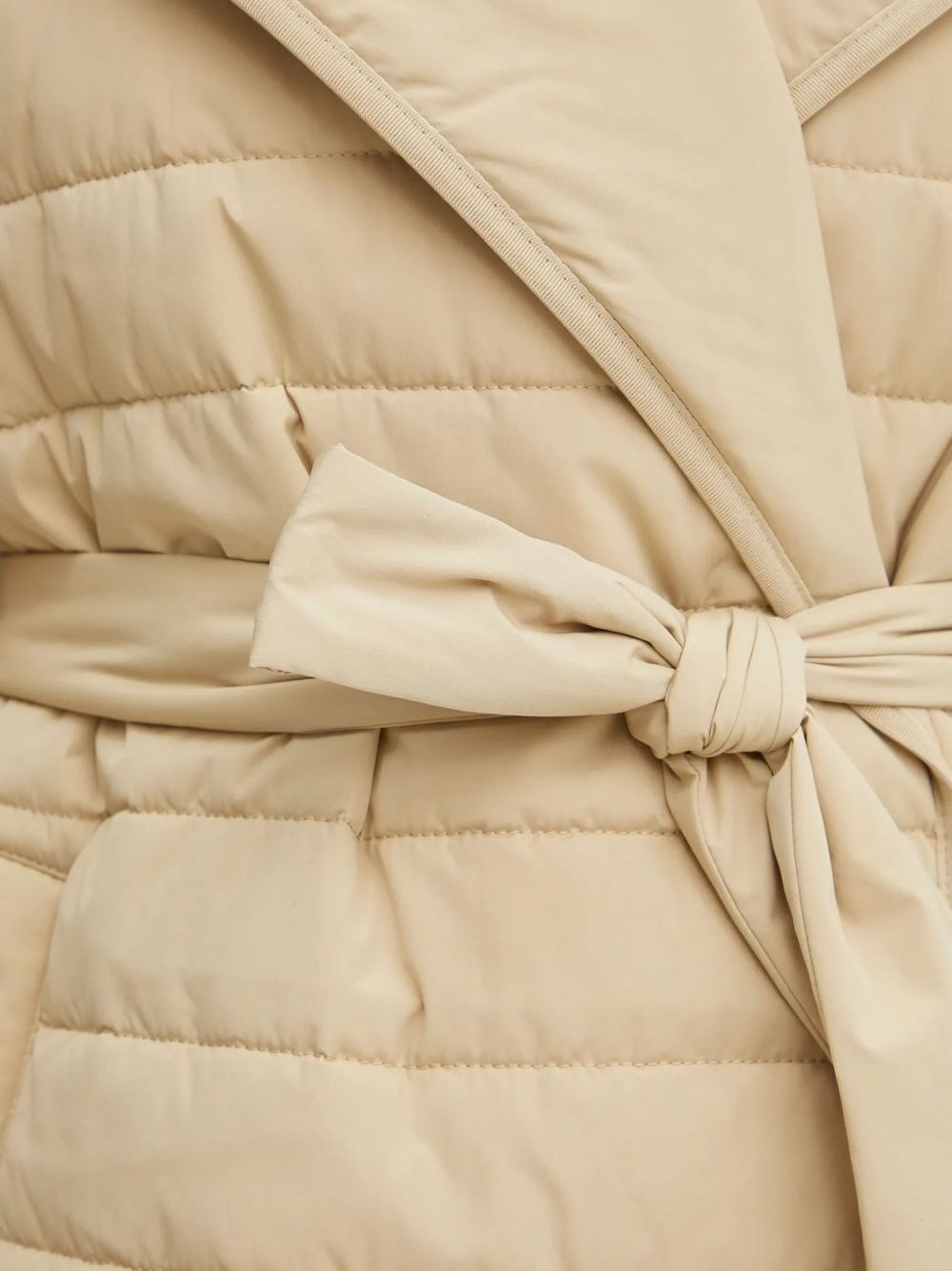 quilted belted jacket - 4