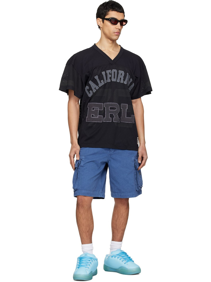 ERL Blue Woven Cargo Shorts outlook