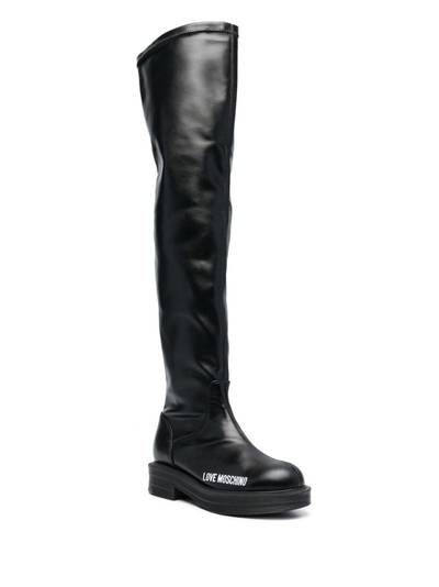 Moschino thigh-high boots outlook