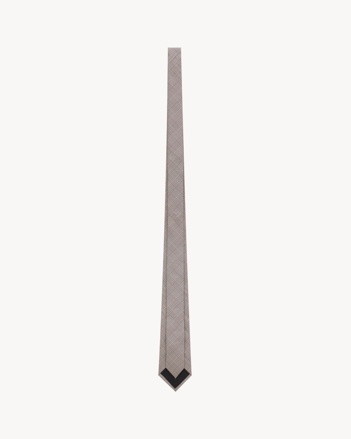 TIE IN PRINCE OF WALES SILK GROSGRAIN - 2