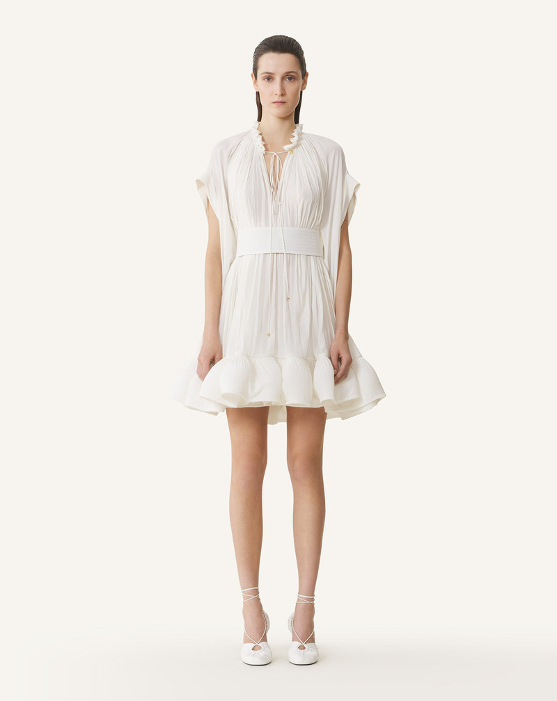 Lanvin SHORT CHARMEUSE DRESS outlook