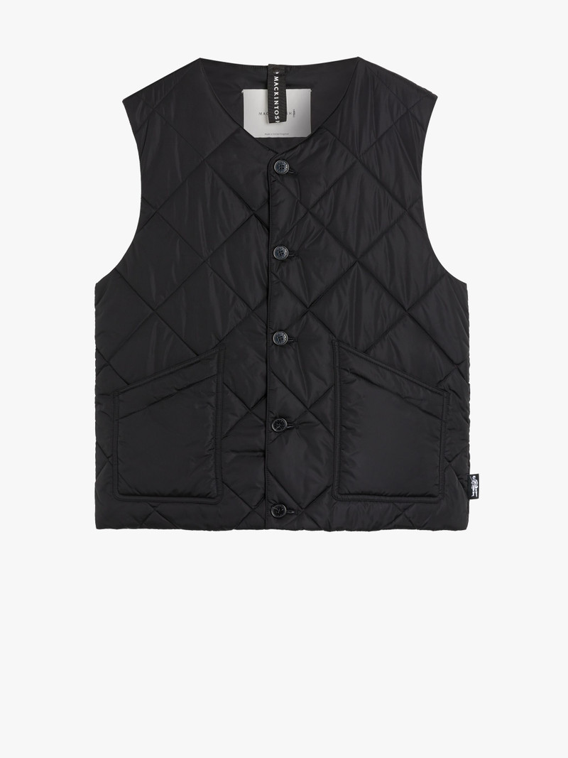 NEW HIG BLACK NYLON QUILTED LINER VEST 1