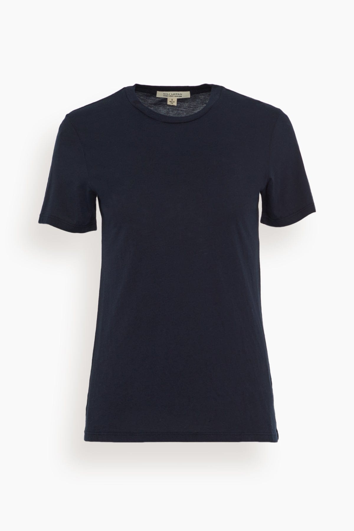 Mariela Crewneck Tee in Dark Navy - 1