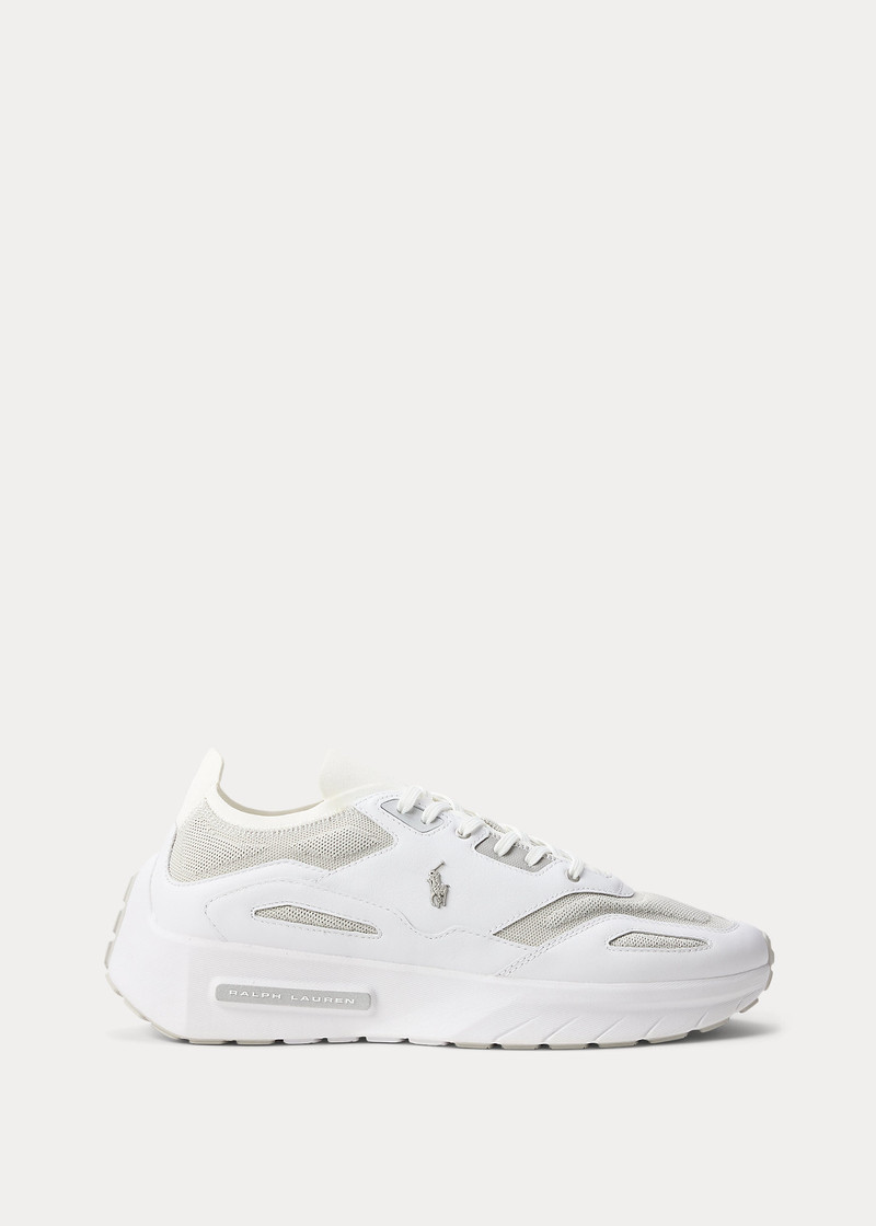 Boerum Leather-Paneled Knit Sneaker 1