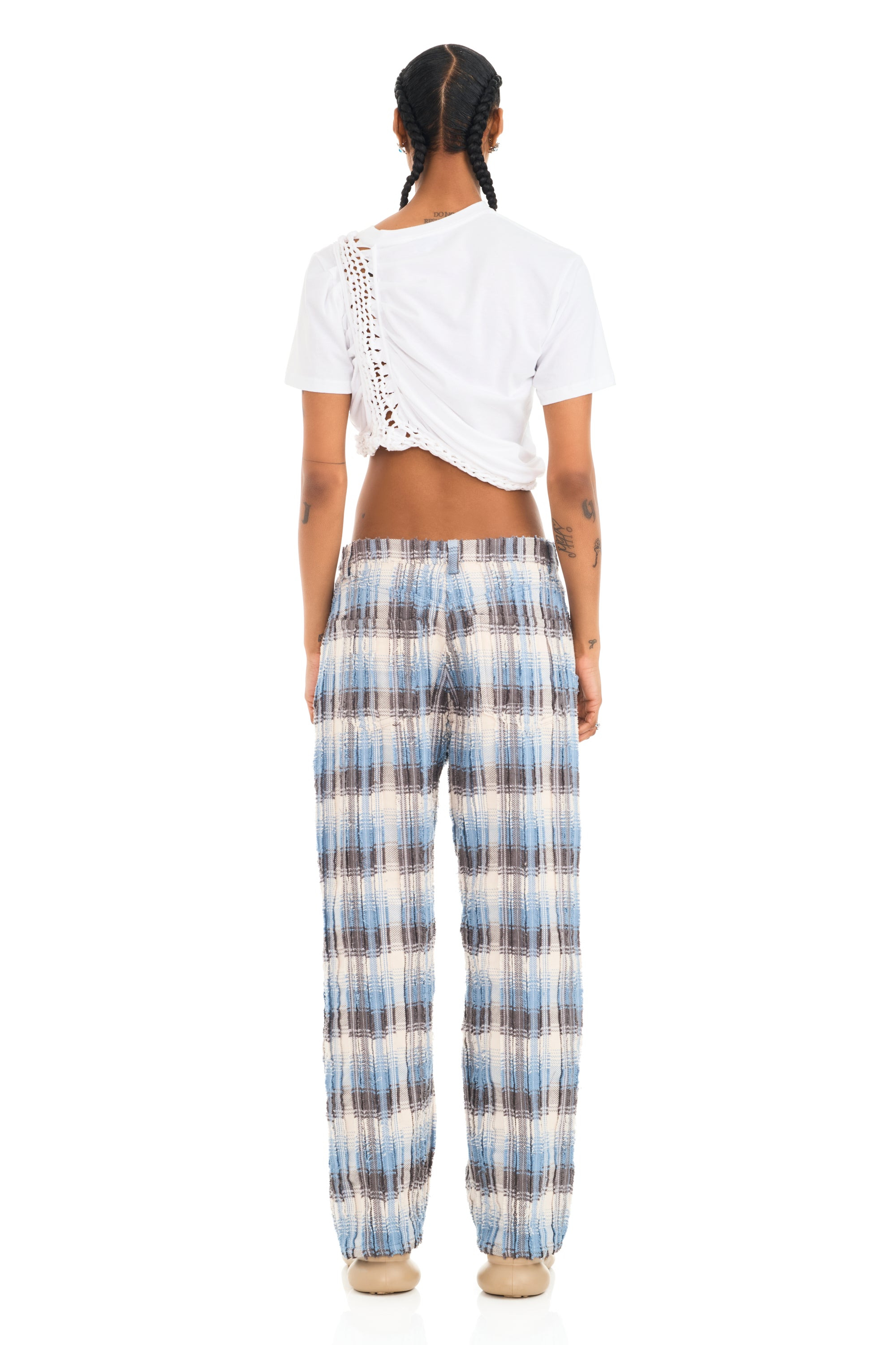 ICE BLUE PLAID MIKAELA JEAN - 5