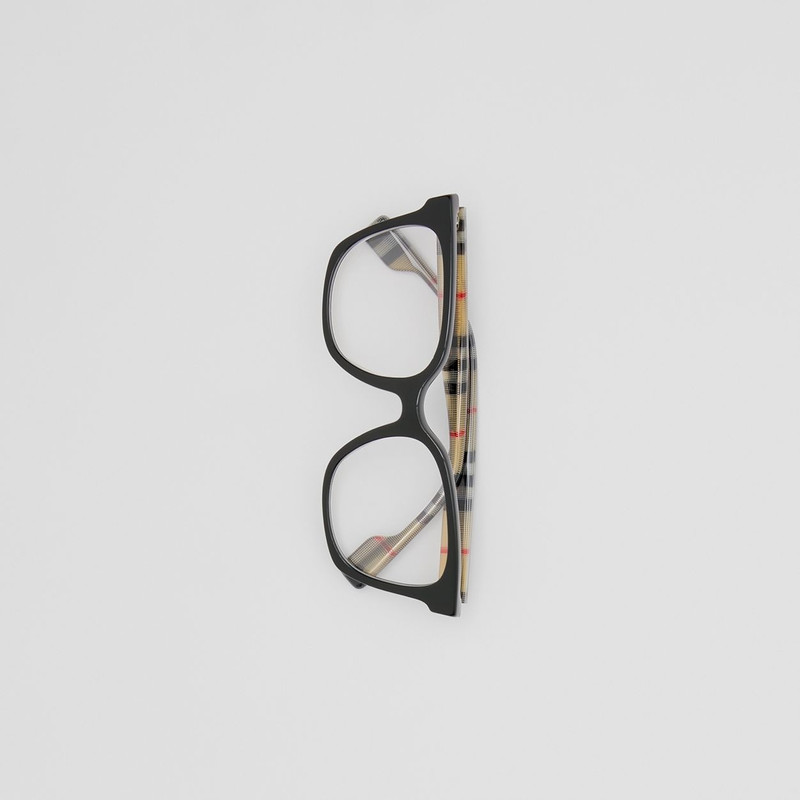 Vintage Check Bio-acetate Square Optical Frames 4