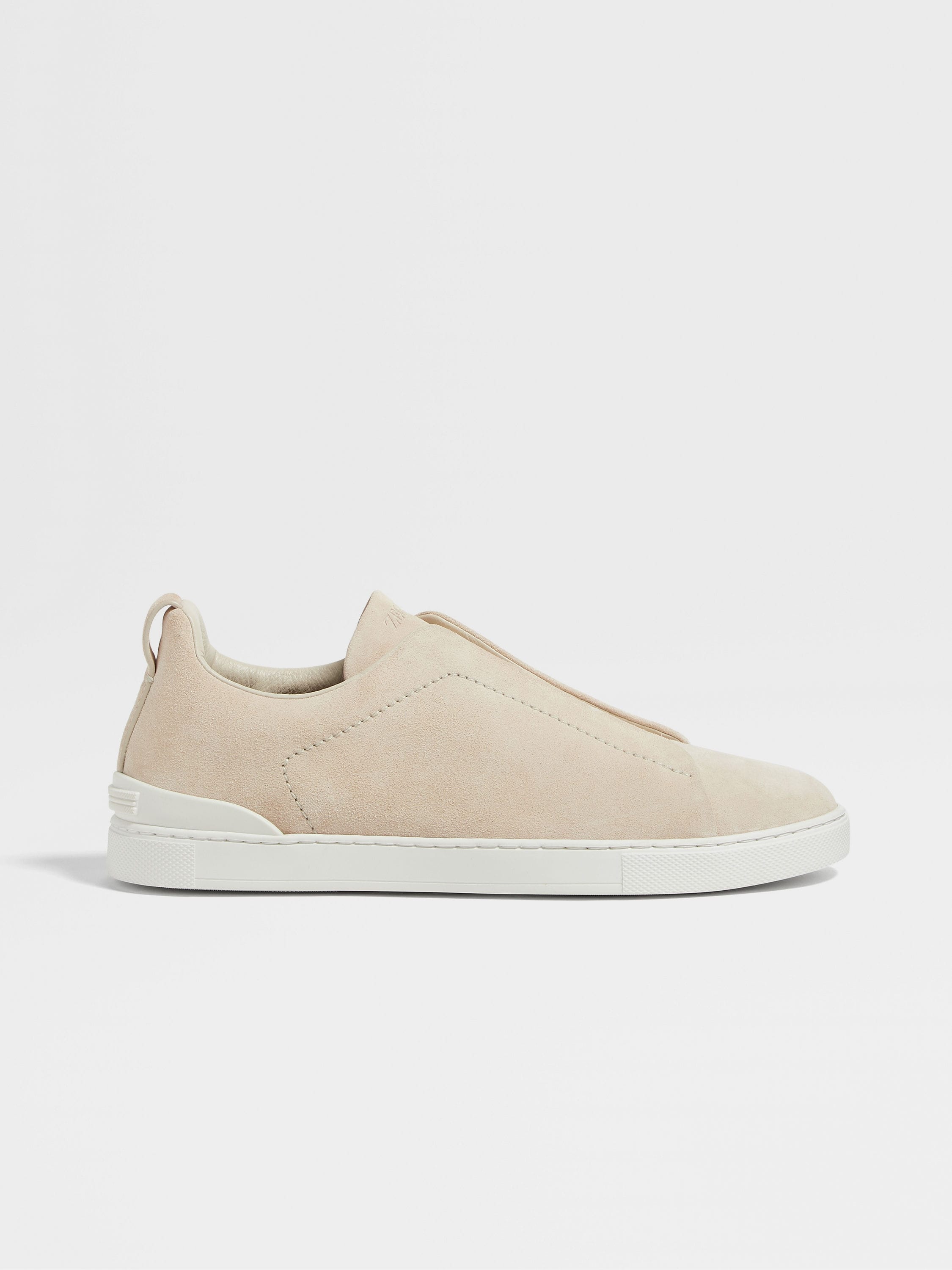 LIGHT BEIGE SUEDE TRIPLE STITCH™ SNEAKERS - 5