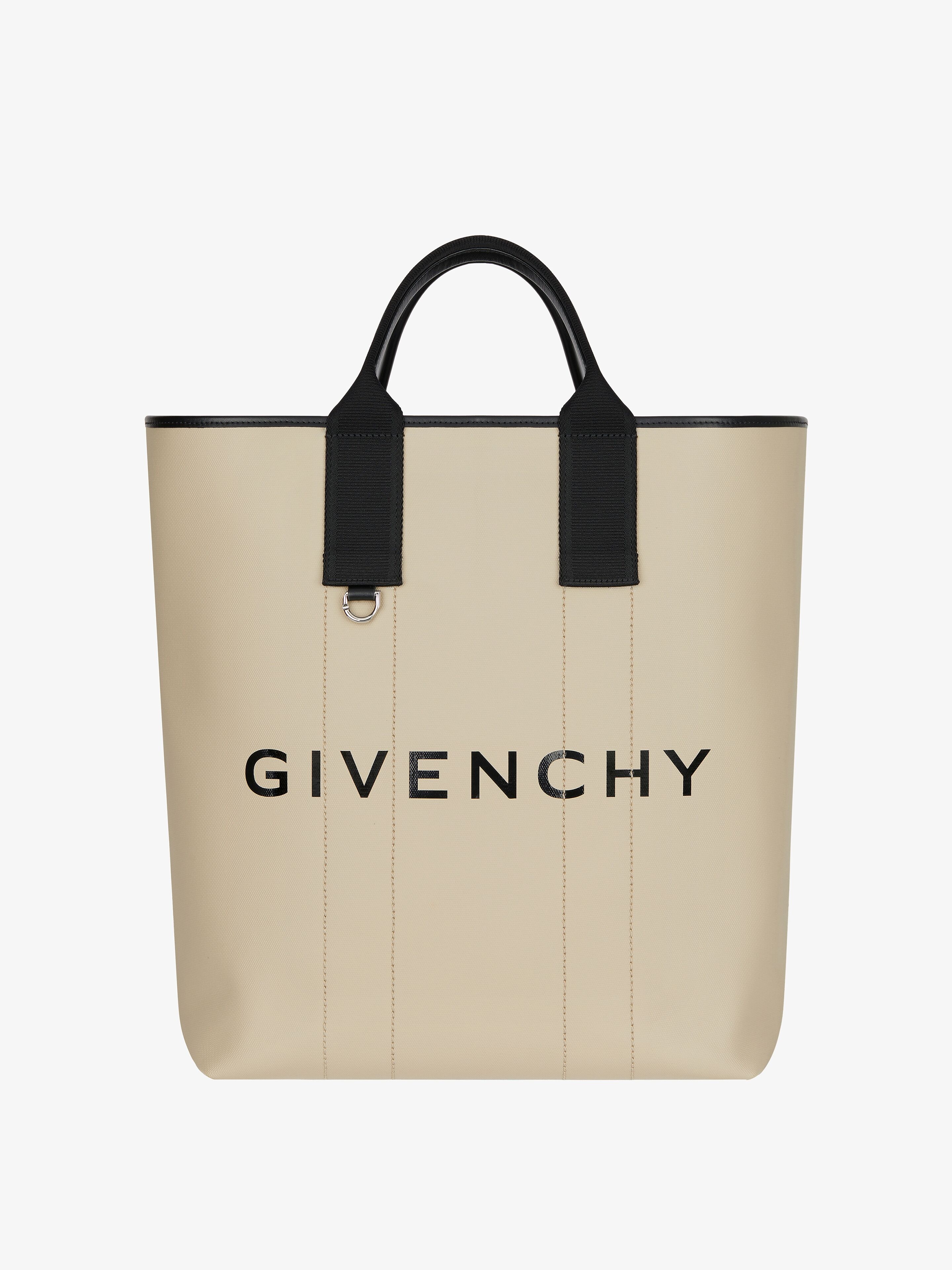 LARGE G-ESSENTIALS TOTE BAG IN COATED CANVAS - 1
