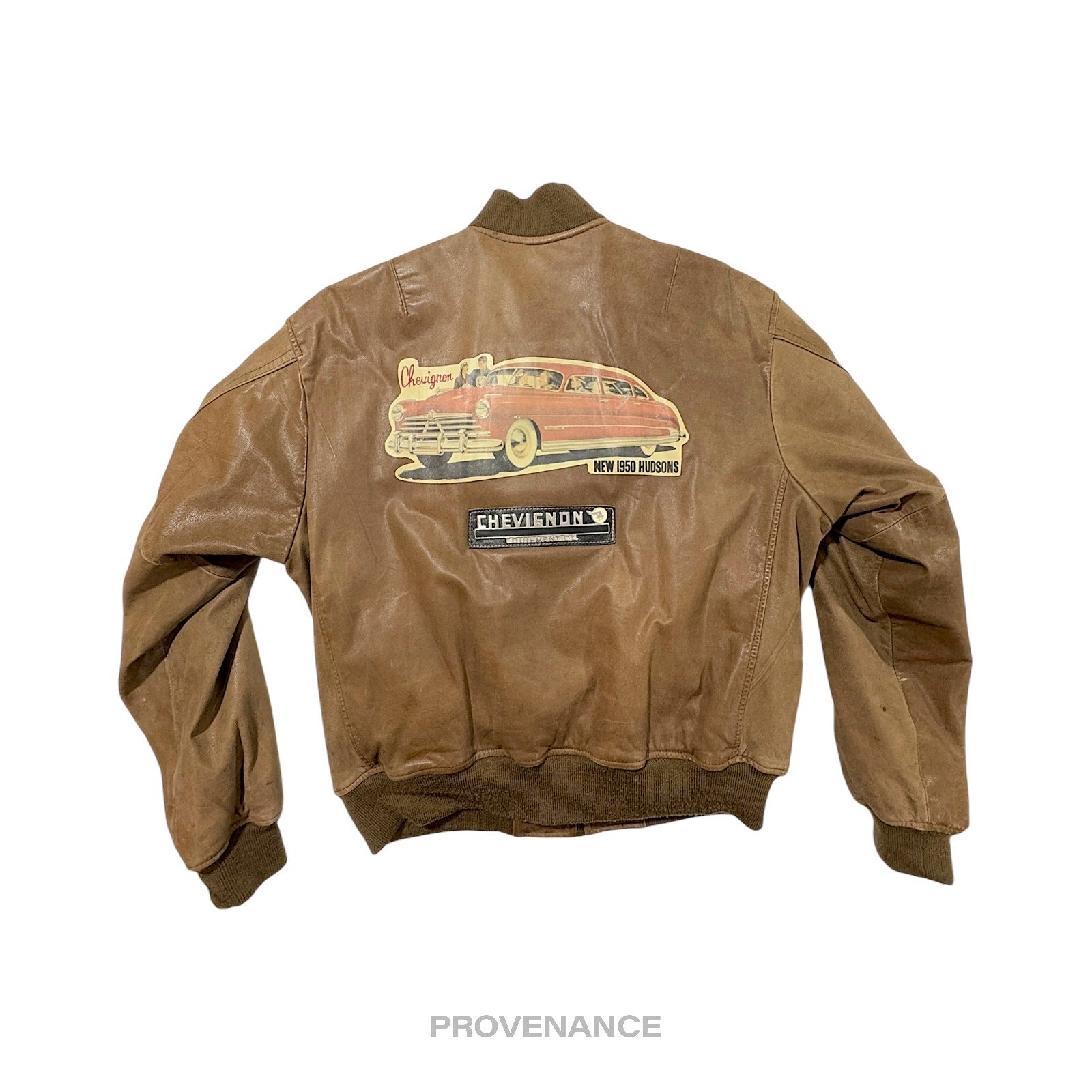 Chevignon - Chevignon Vintage Bomber Jacket - Hudson Leather Brown M - 3