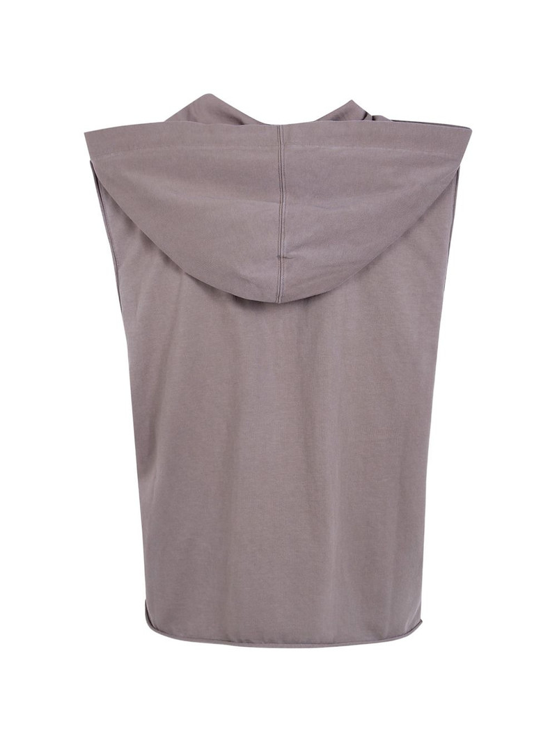 Rick Owens DRKSHDW sleeveless drawstring hoodie outlook