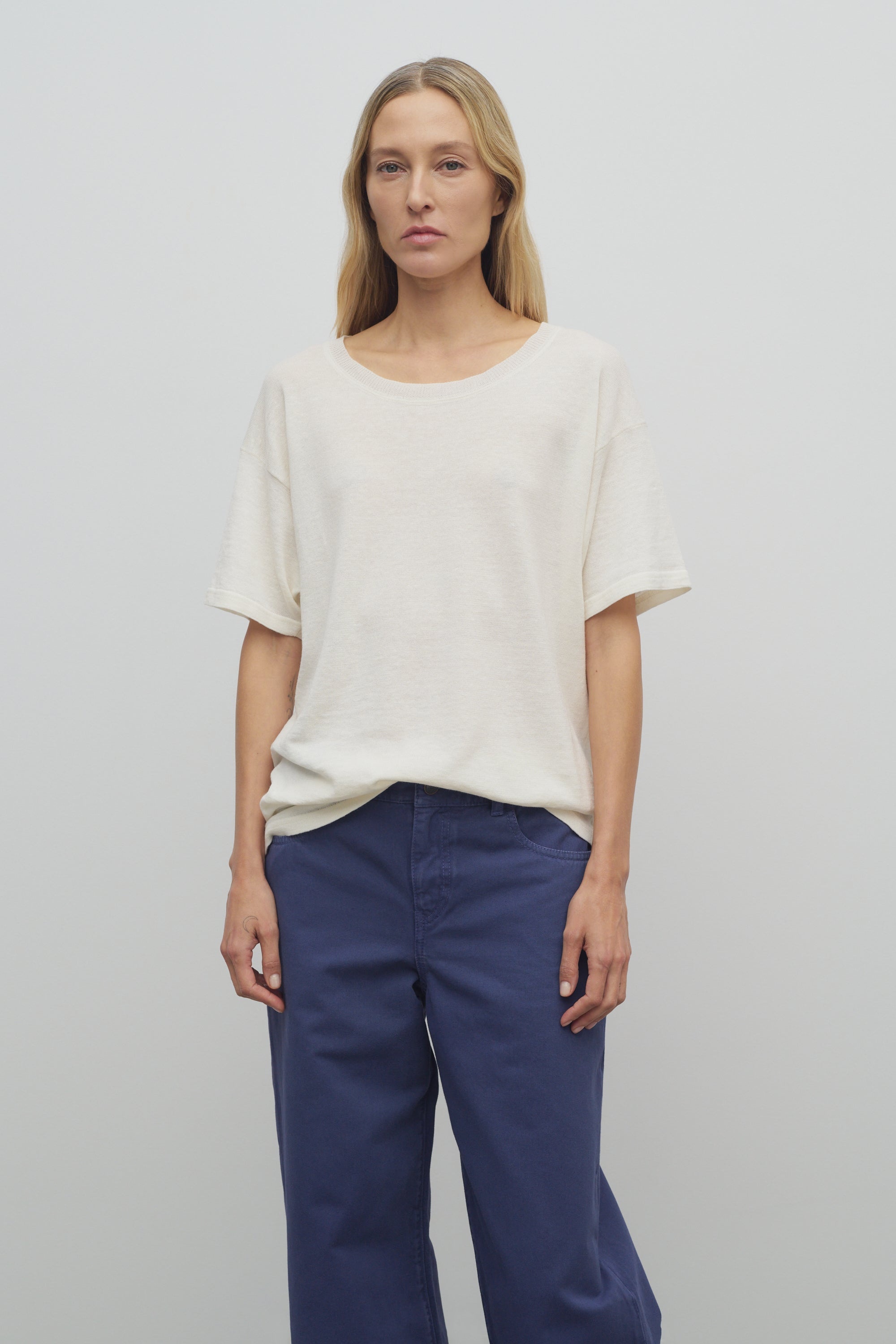 Jiselle Top in Linen and Cotton - 3