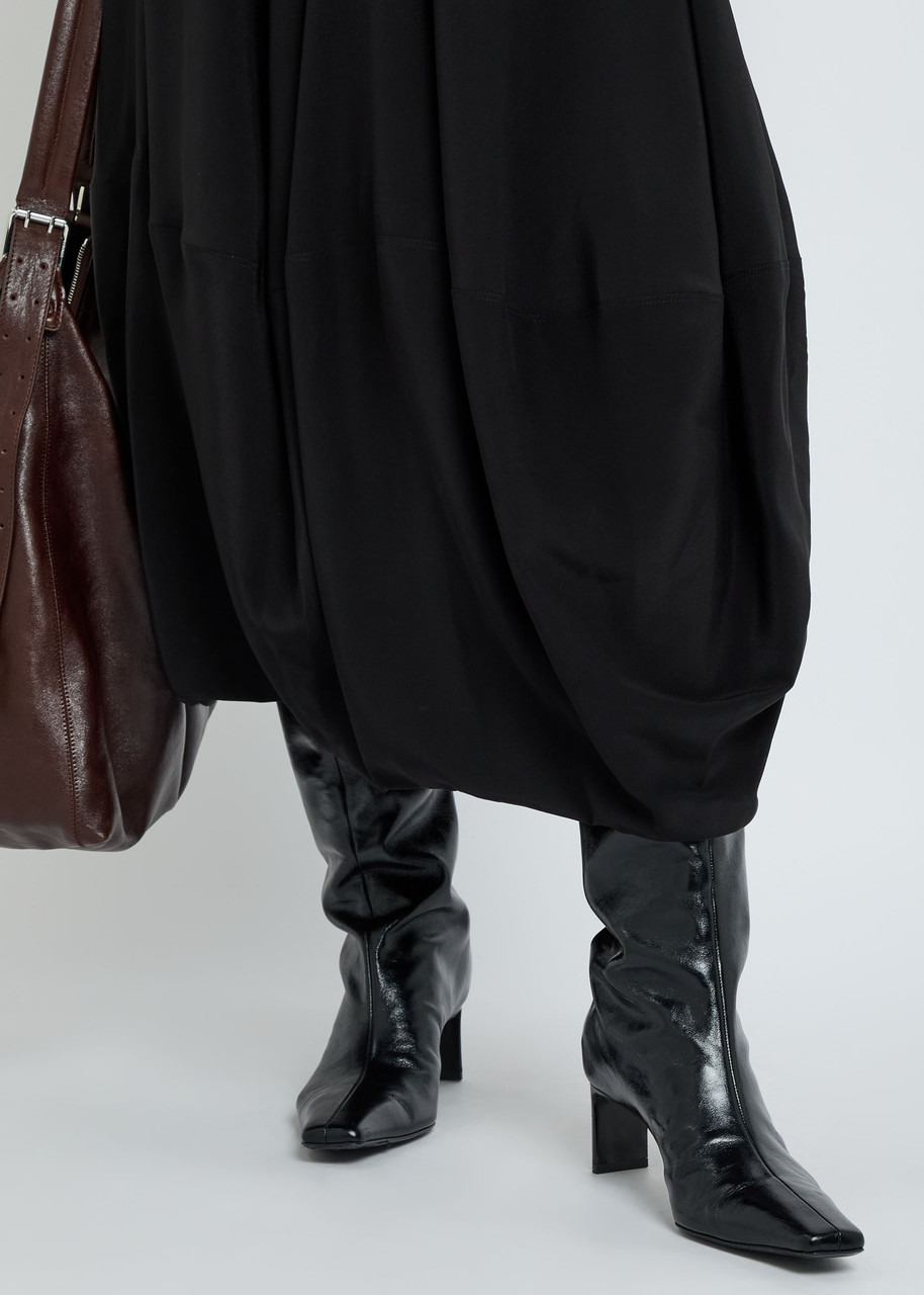 Lemaire Balloon Silk-crepe Midi Skirt - 5