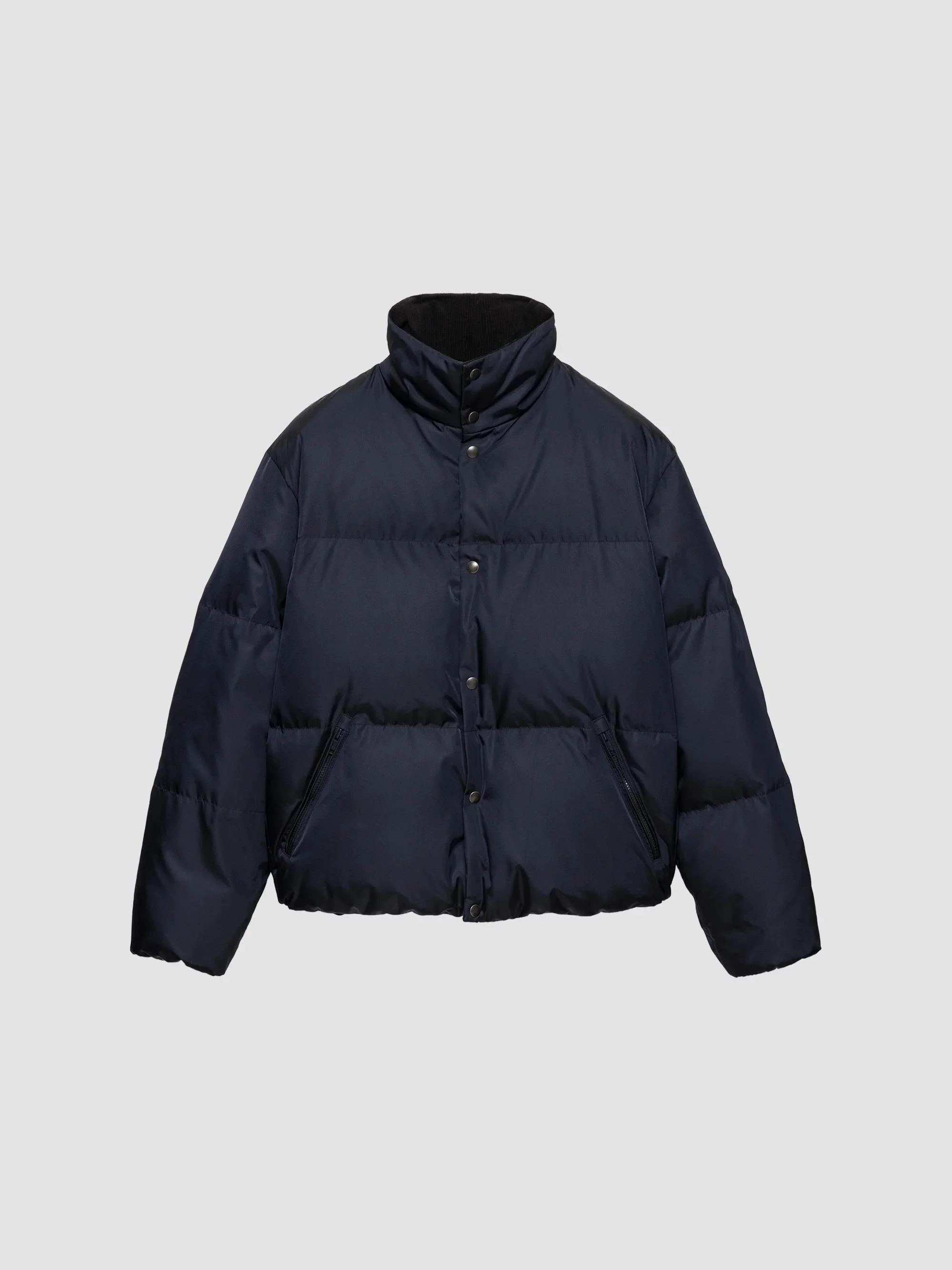 Men's Medium-Weight Re-Nylon Down Jacket - Blue - 1