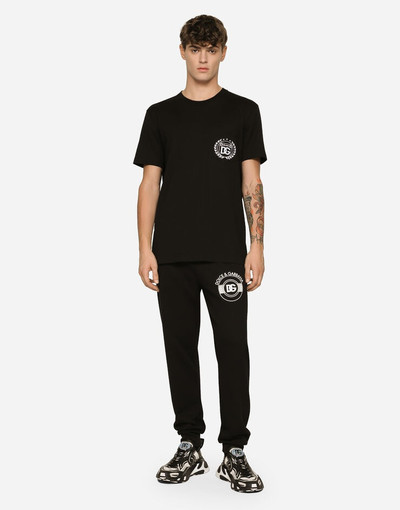 Dolce & Gabbana Jersey jogging pants with DG logo print outlook