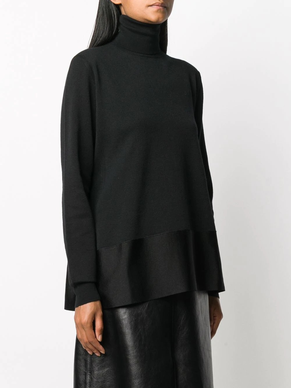    contrast hem jumper    - 3