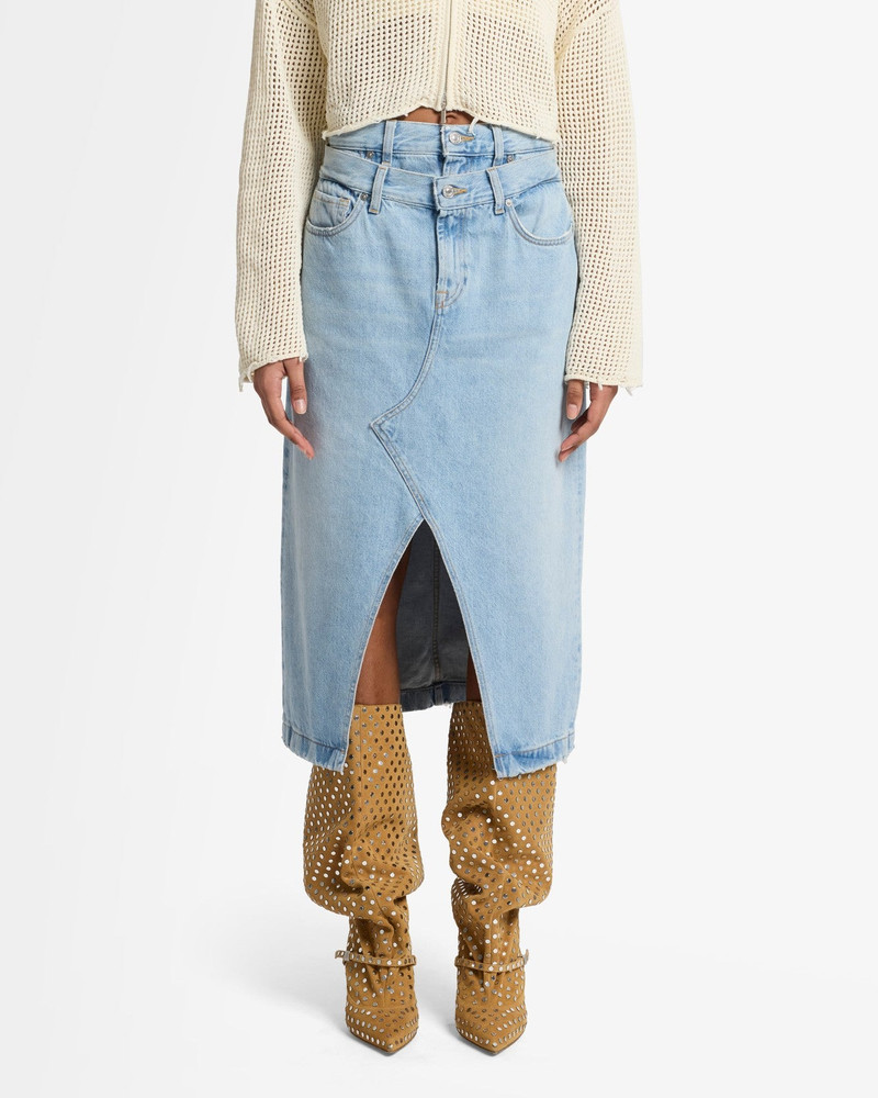 Double Waist Skirt in Bleach 3