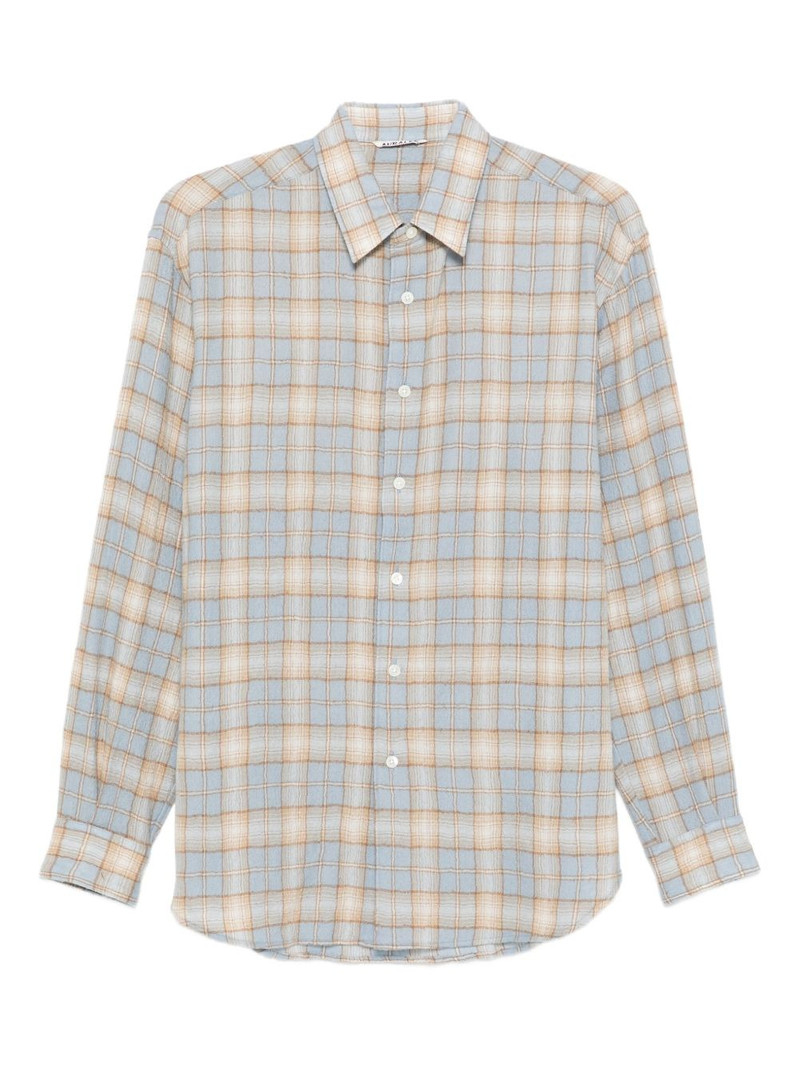 Airy checked shirt 1