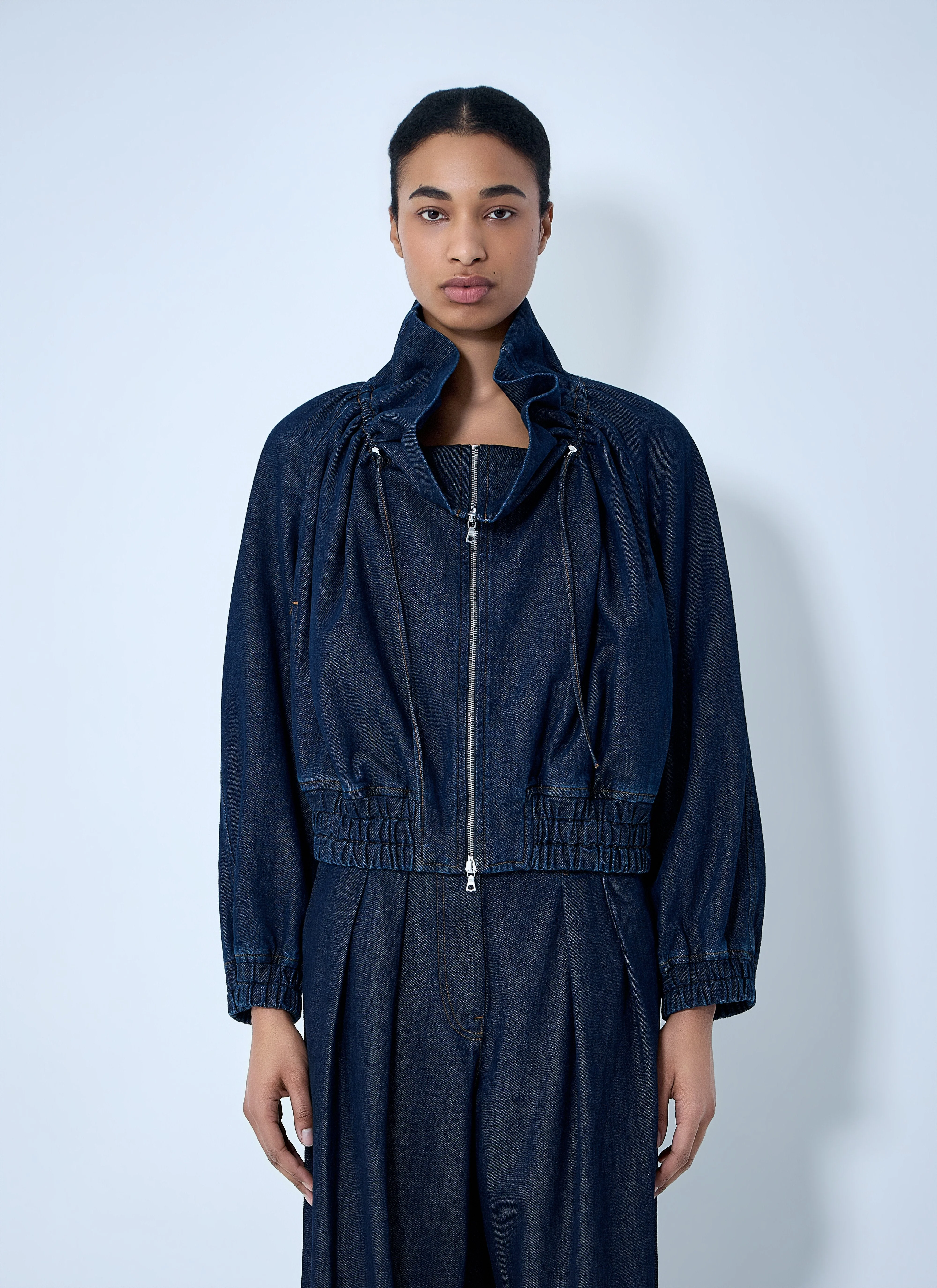 Dries Van Noten Women Denim Zip-Up Jacket - 1