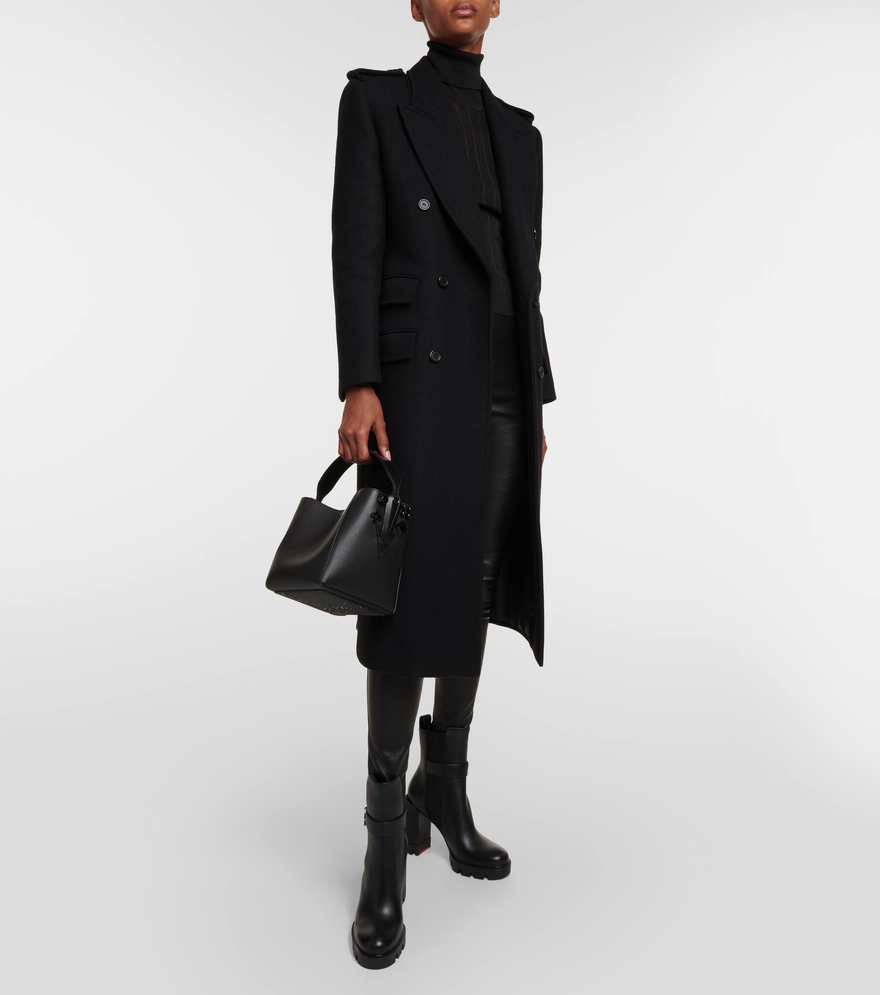 Cabachic Mini leather bucket bag - 5