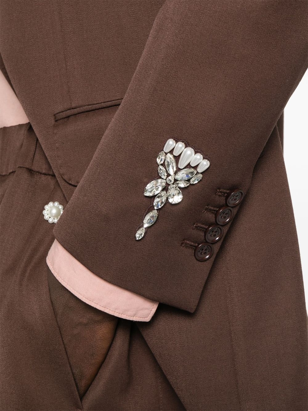 wide-peak blazer - 5