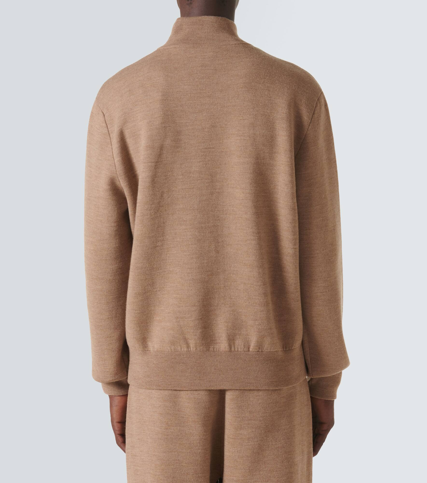 Mayeul wool-blend zip-up cardigan - 4