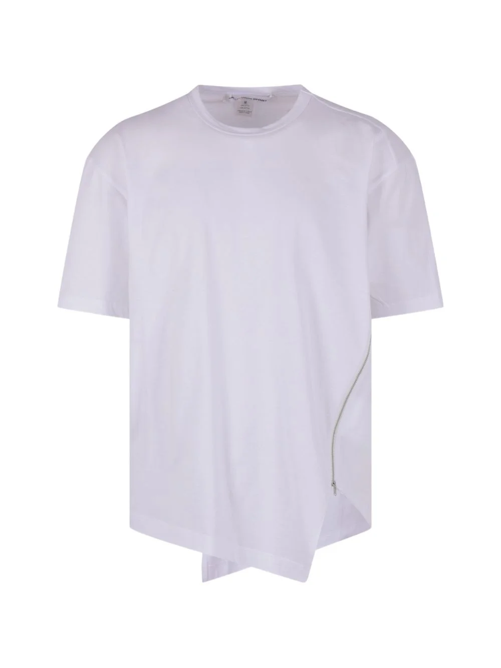 zip asymmetric T-shirt - 1