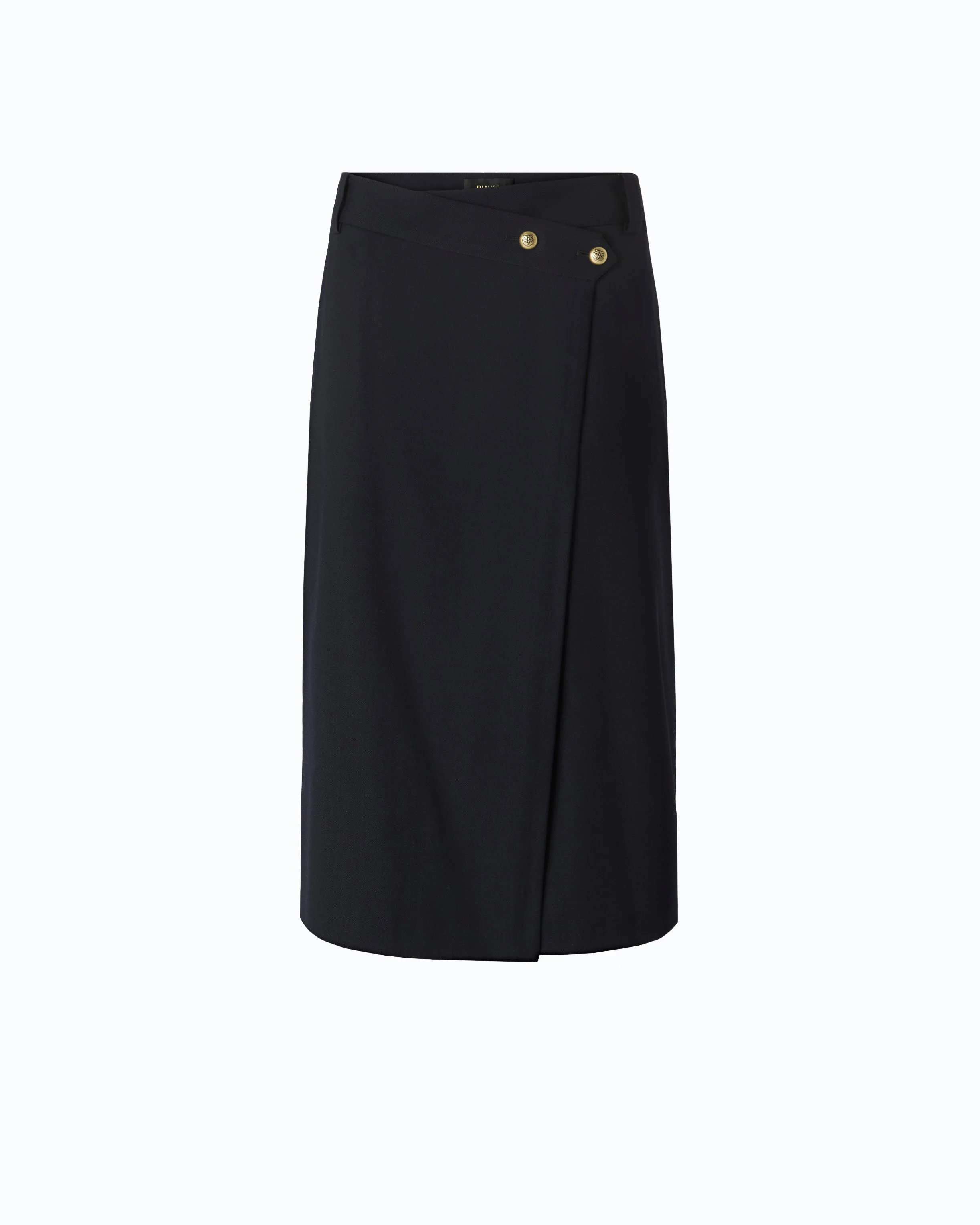 WOOL-BLEND CALF-LENGTH SKIRT - 1