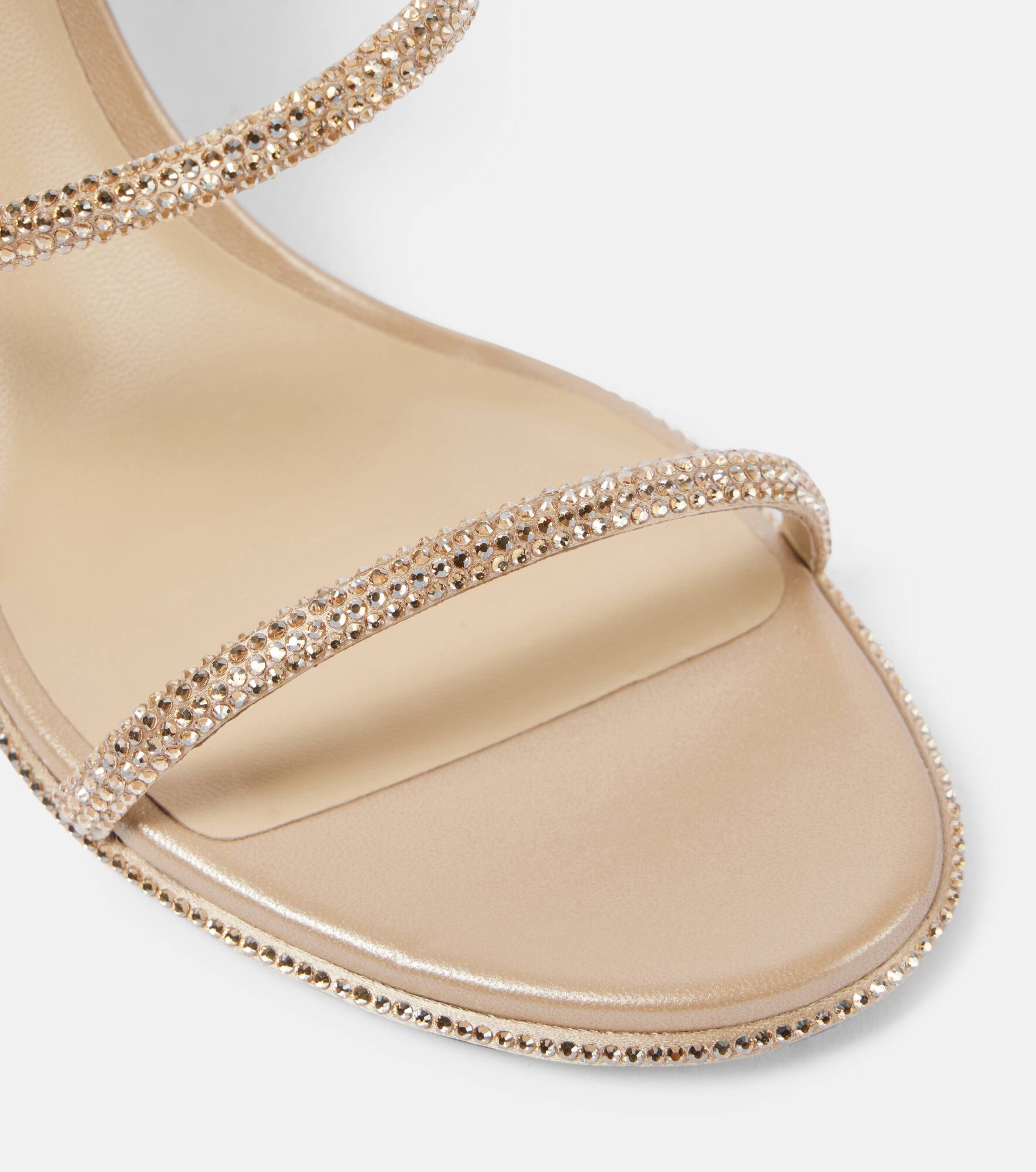 Cleo 80 embellished satin sandals - 6