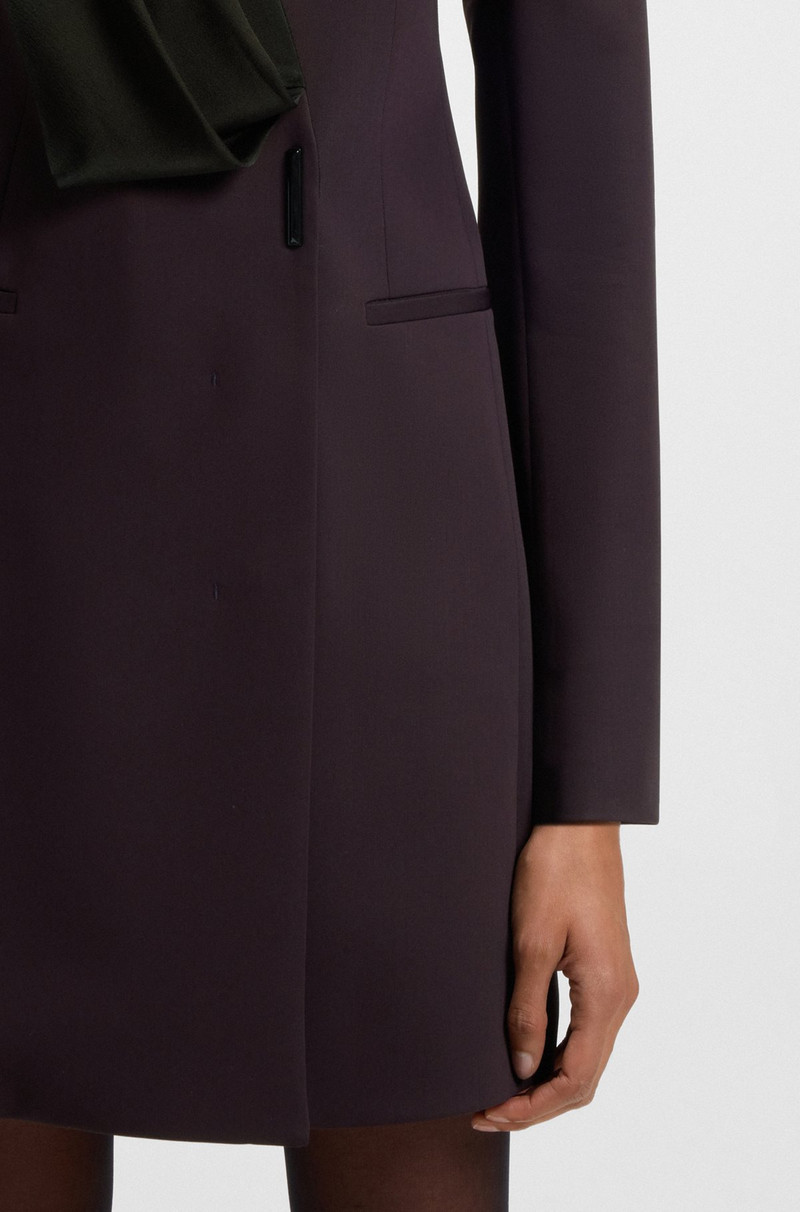 TUXEDO-STYLE DRESS IN WOOL 6