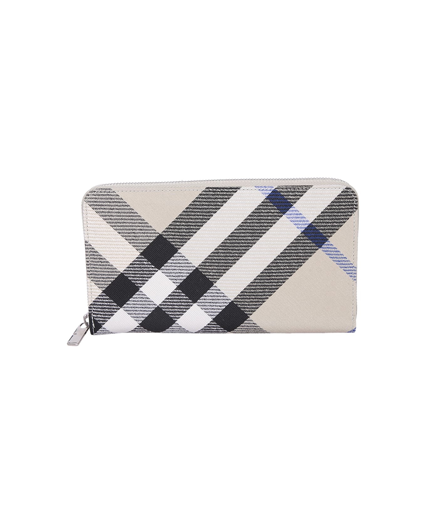 Large Checked Zip-around Wallet - 1
