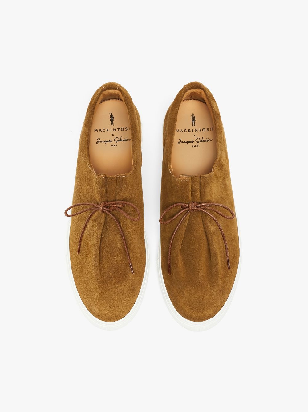 JACQUES SOLOVIÈRE TOBACCO SUEDE SNEAKERS - 3
