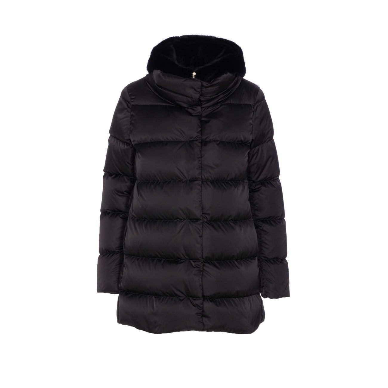 Herno Women A-Shape Satin Down Jacket - 1