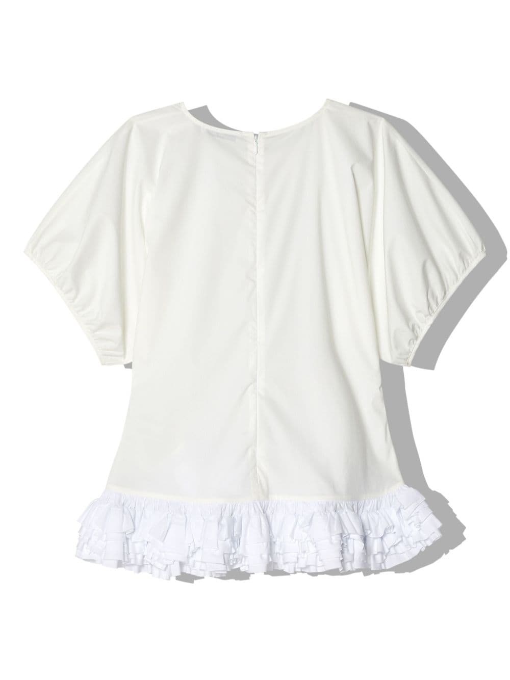 ruffle-trim T-shirt - 2