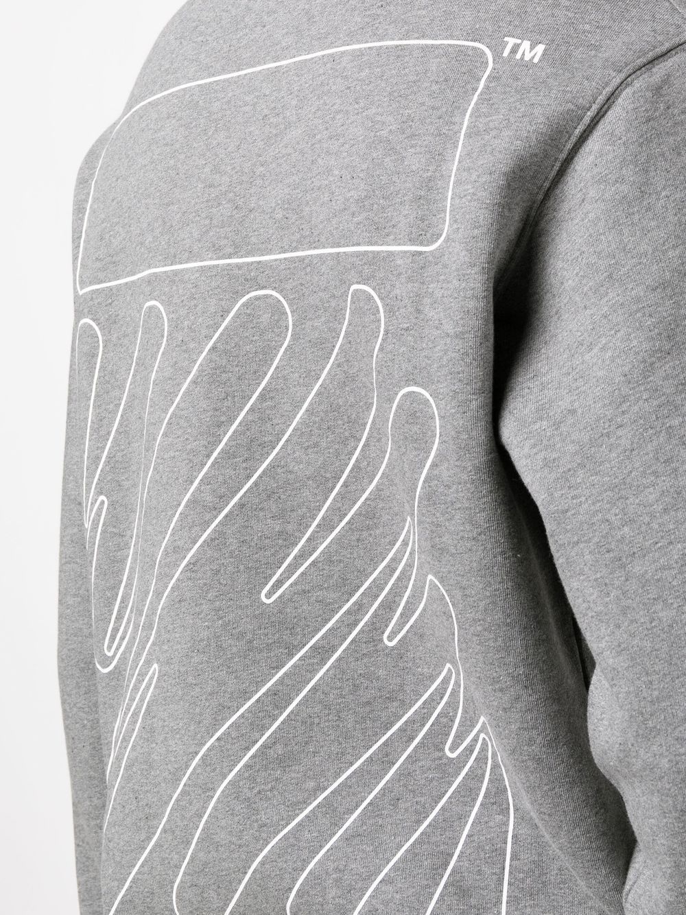 Diag Outline logo-print sweatshirt - 5