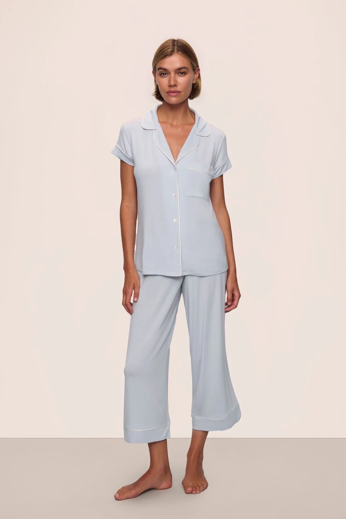 Gisele TENCEL™ Modal Short Sleeve Cropped PJ Set - 1