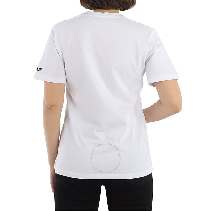 Moncler Ladies Short Sleeve Sequence Cotton T-Shirt - 3