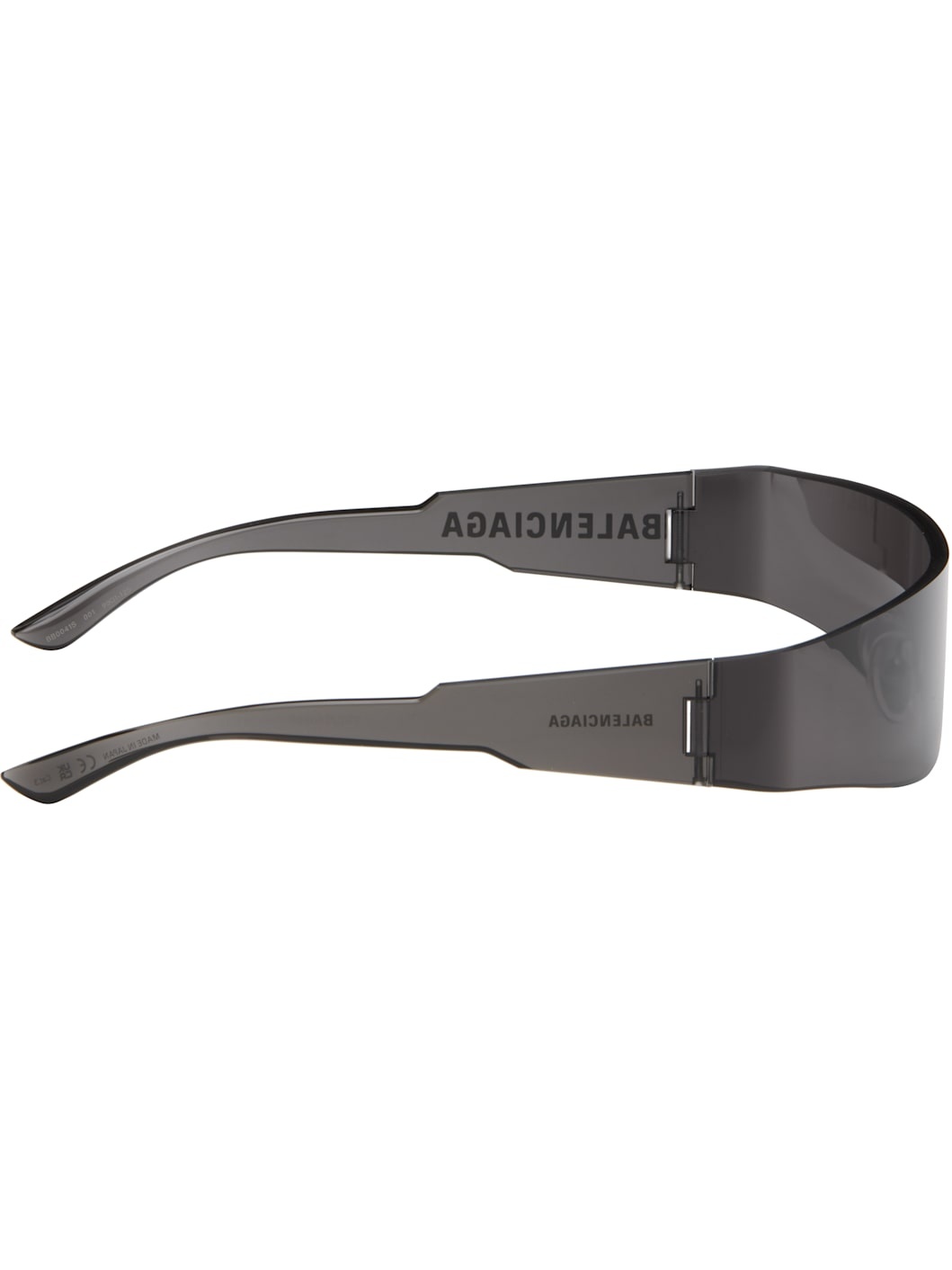 Black Wraparound Sunglasses - 2