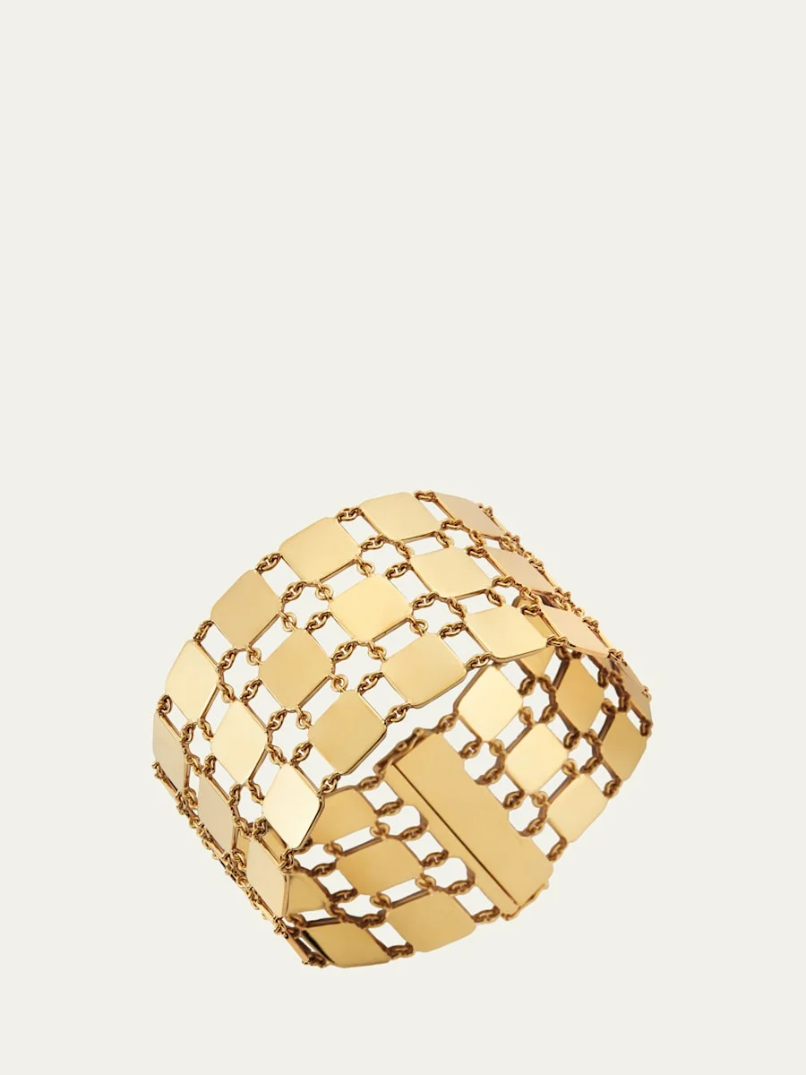 18K Gold Lattice Bracelet - 1