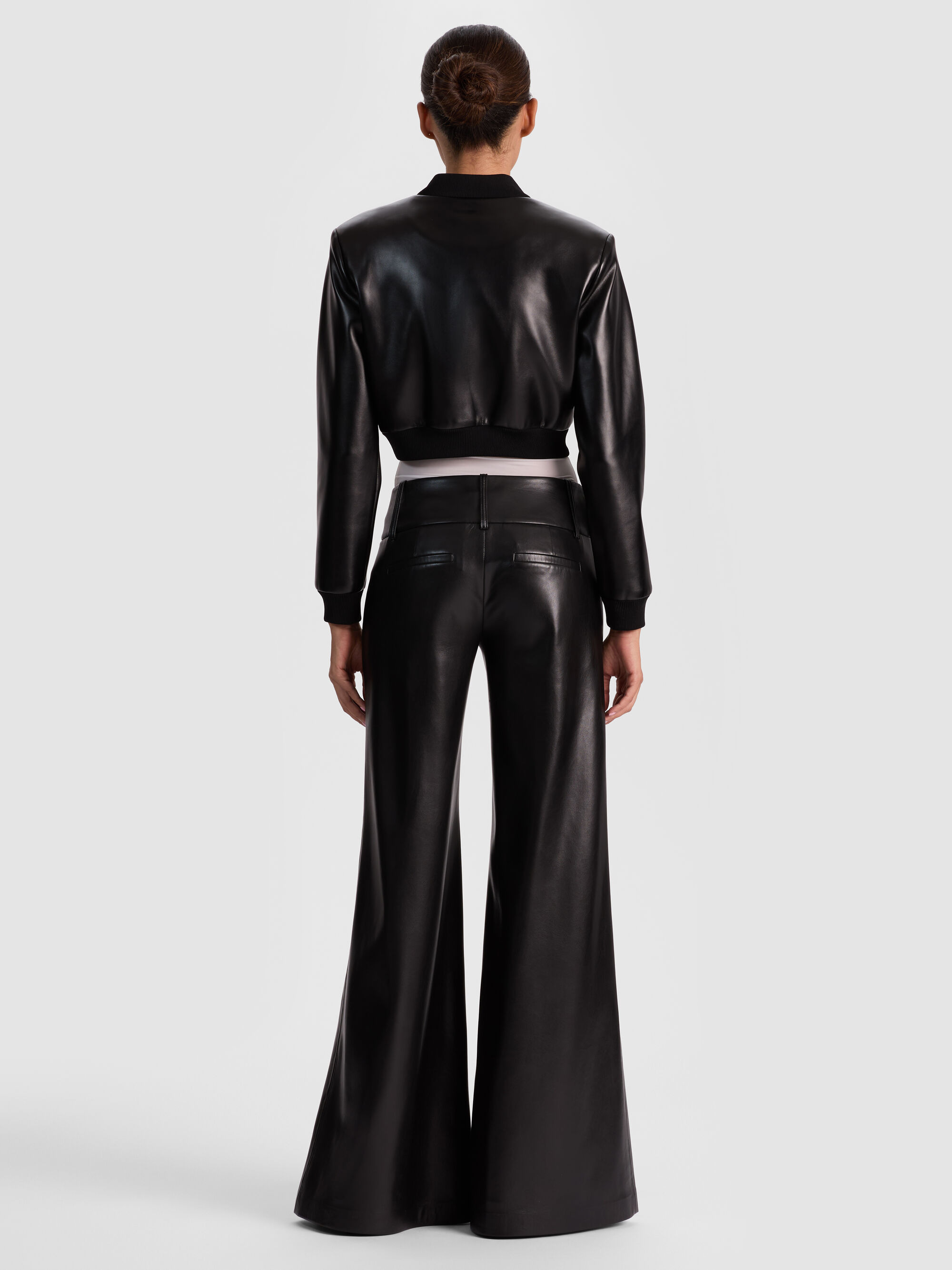 OLIVIA VEGAN WIDE LEG PANT - 4