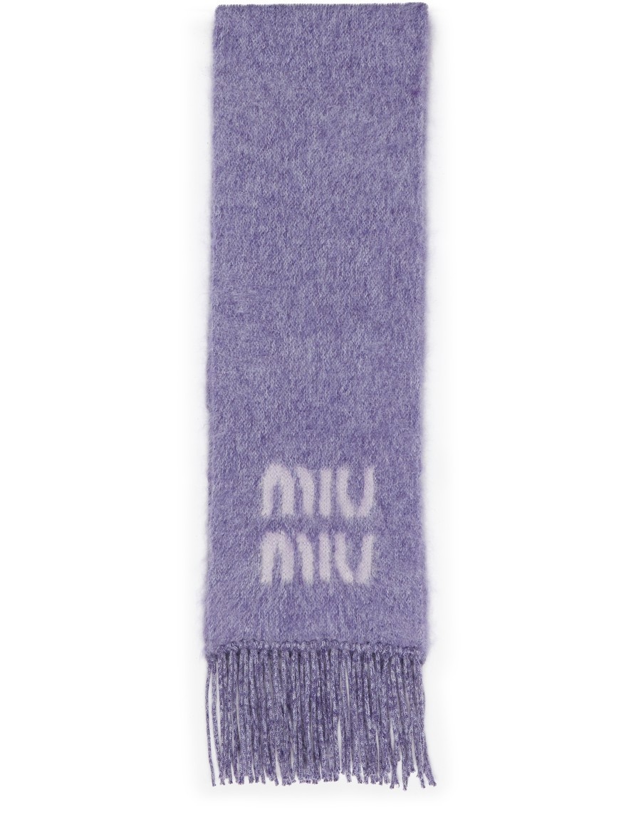 Wool and mohair scarf - 1
