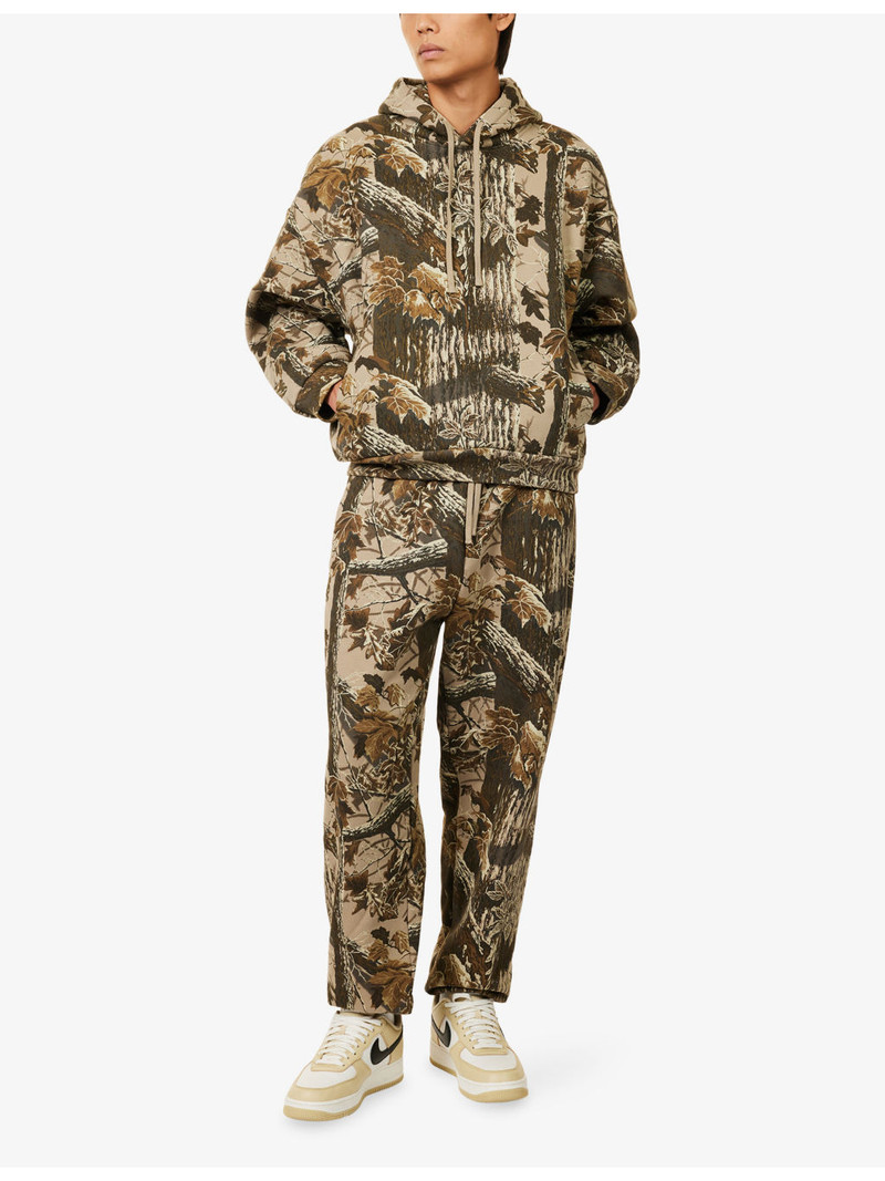 SKIMS Relaxed-Fit Graphic-Print Cotton Jogging Bottoms outlook