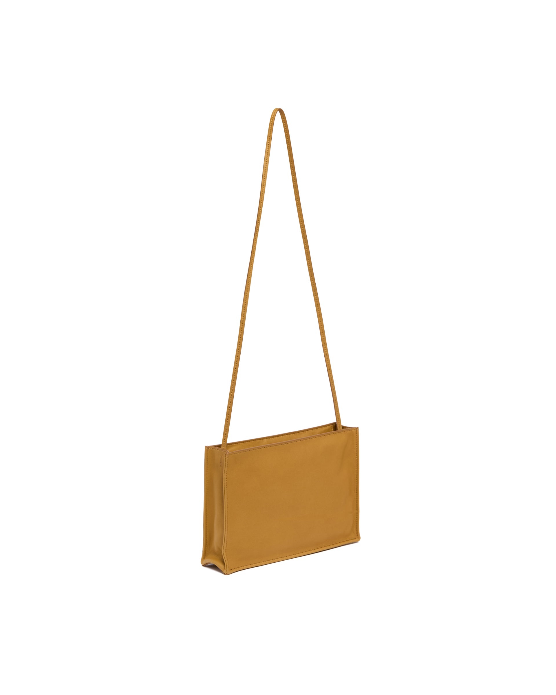 Beige Large To Go Crossbody Leather Bag - 6