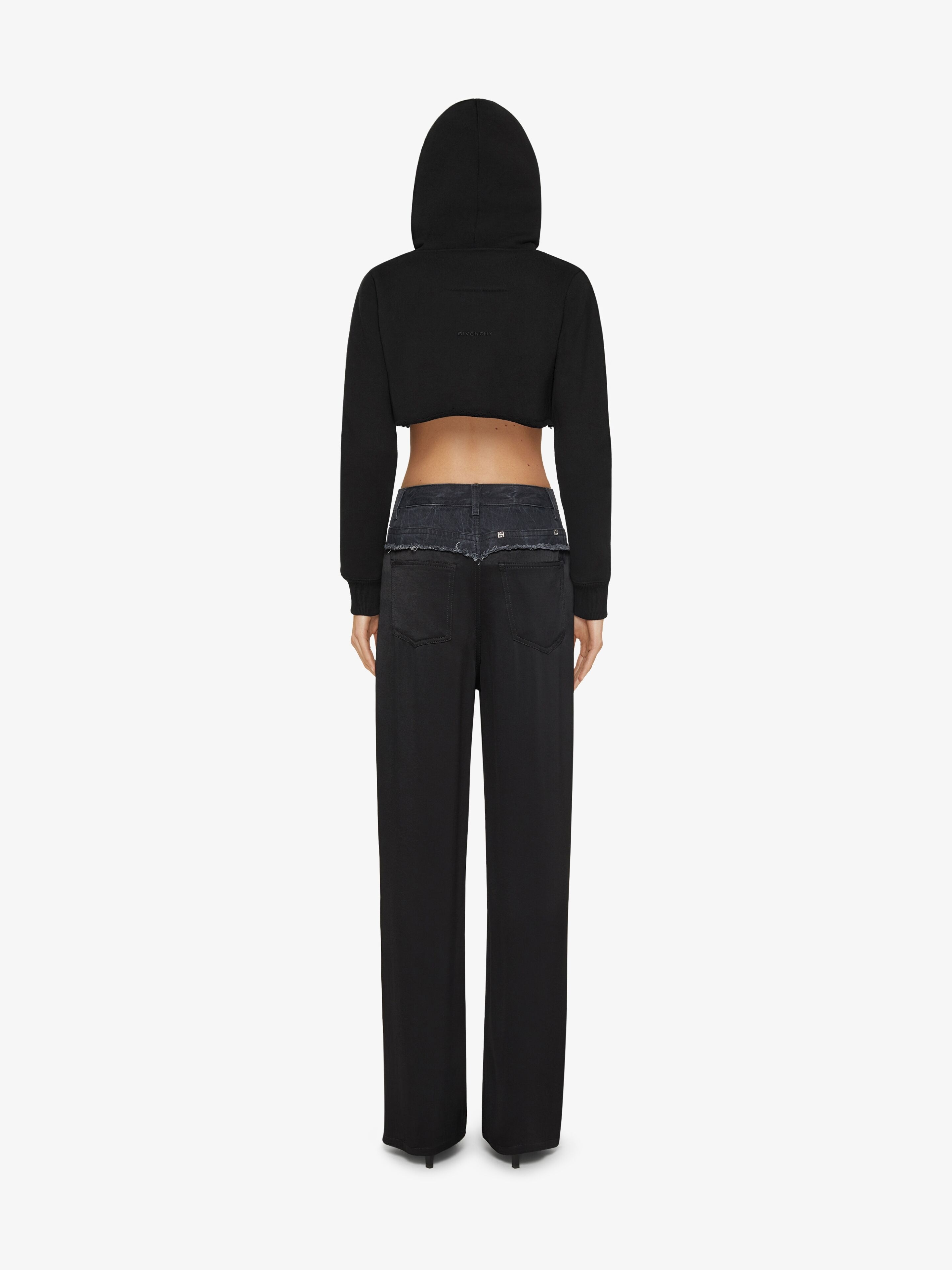 CROPPED HOODIE IN COTTON - 4