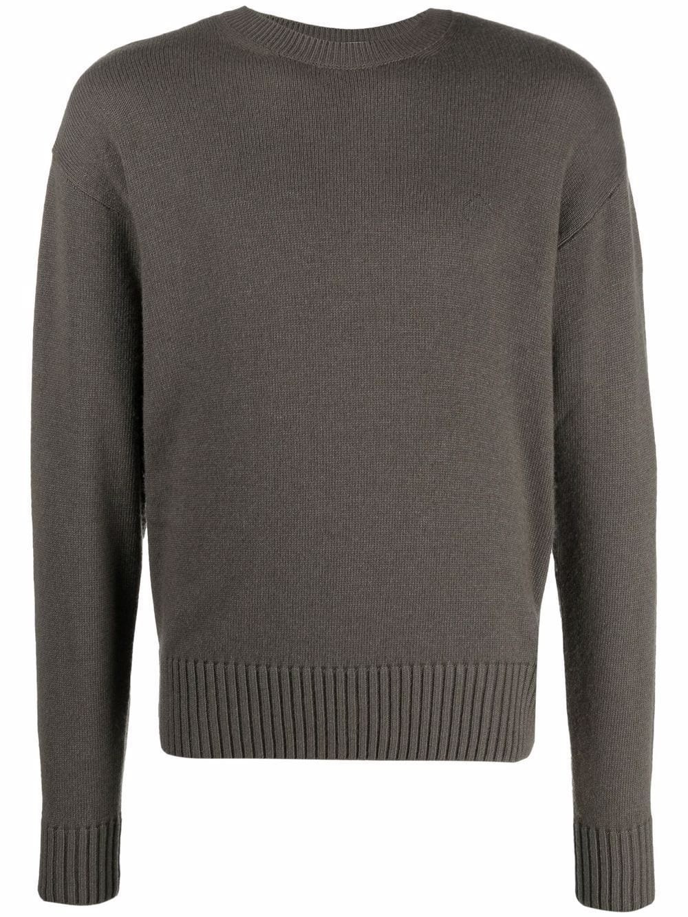 crewneck knitted jumper - 1