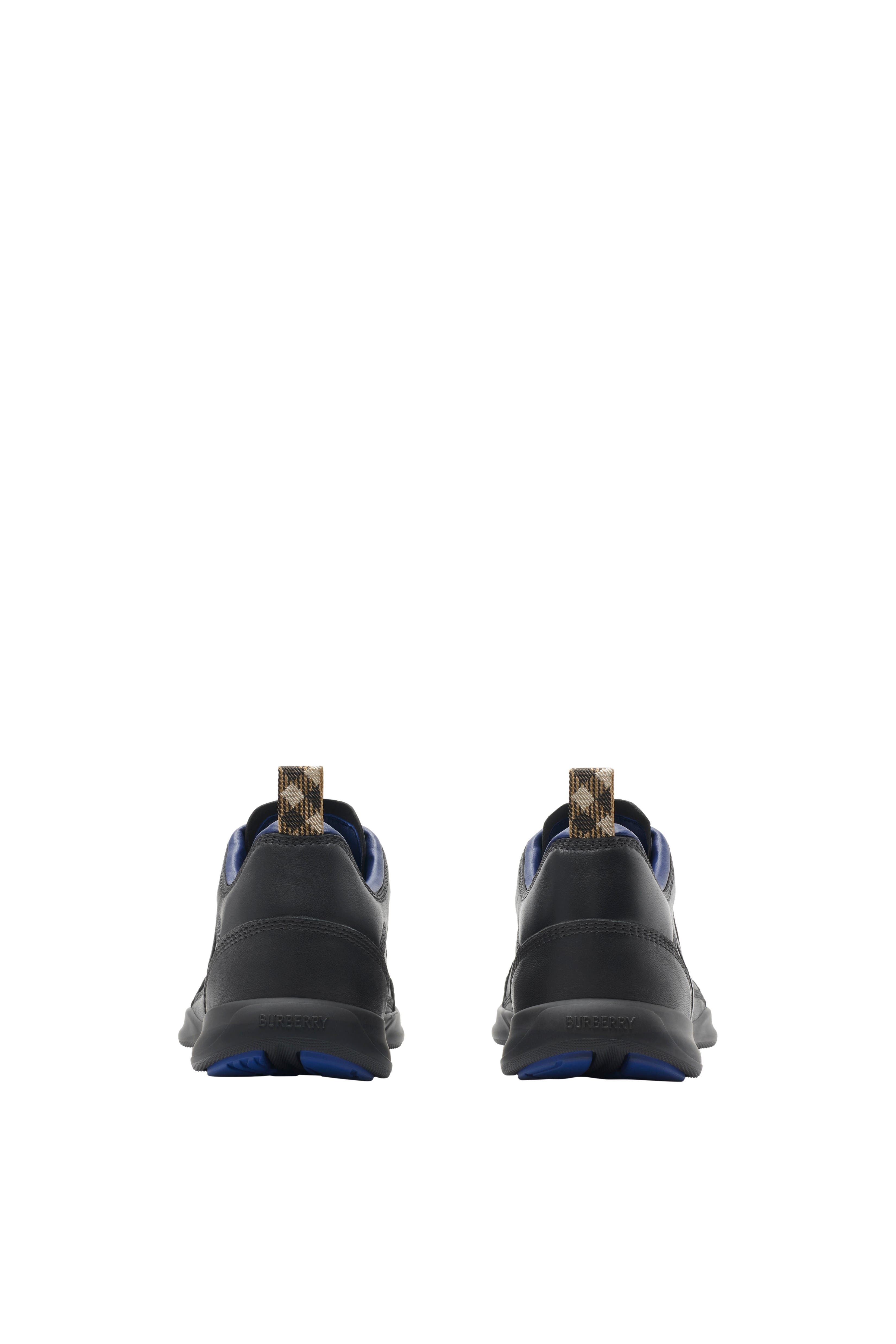 burberry Leather Matrix Sneakers in Black at Nordstrom - 4