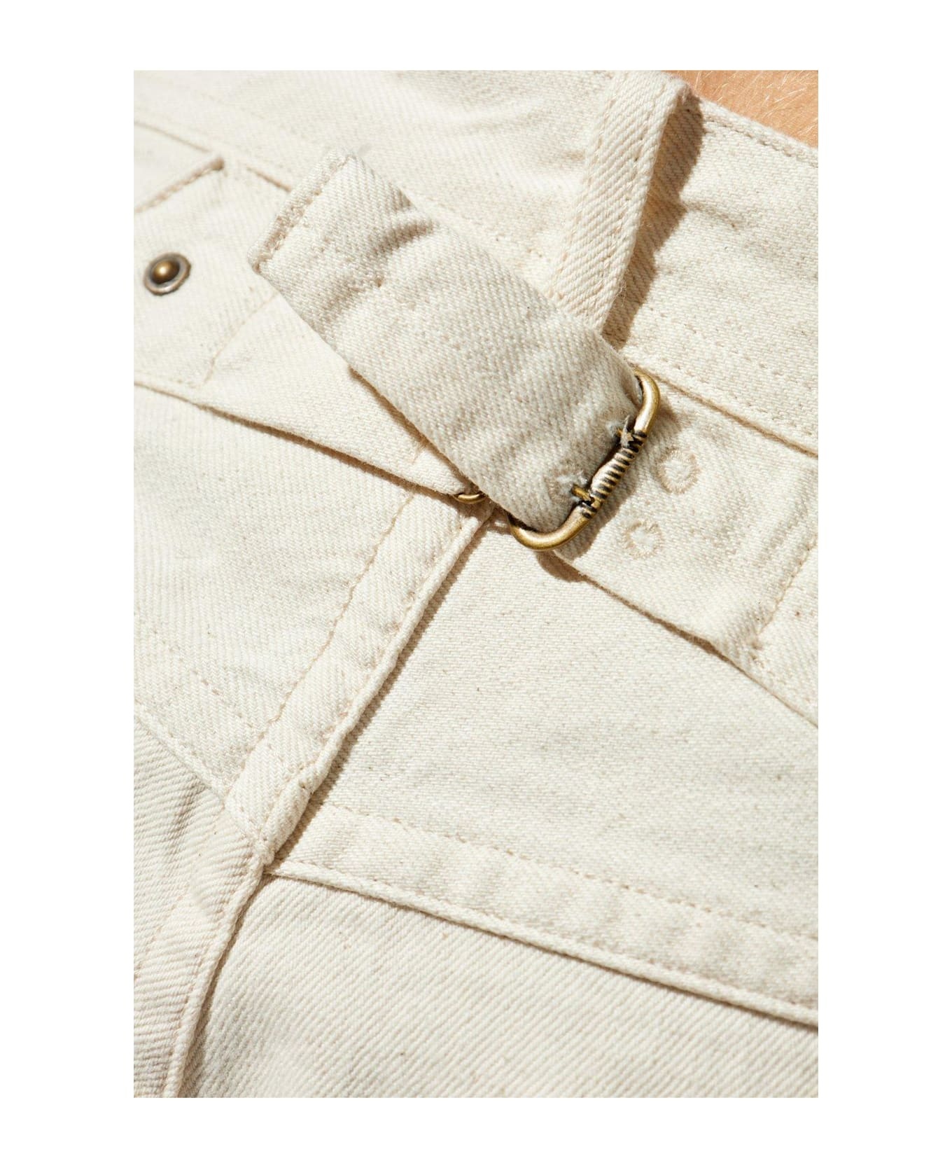 Buckle-detailed Straight-leg Jeans - 4