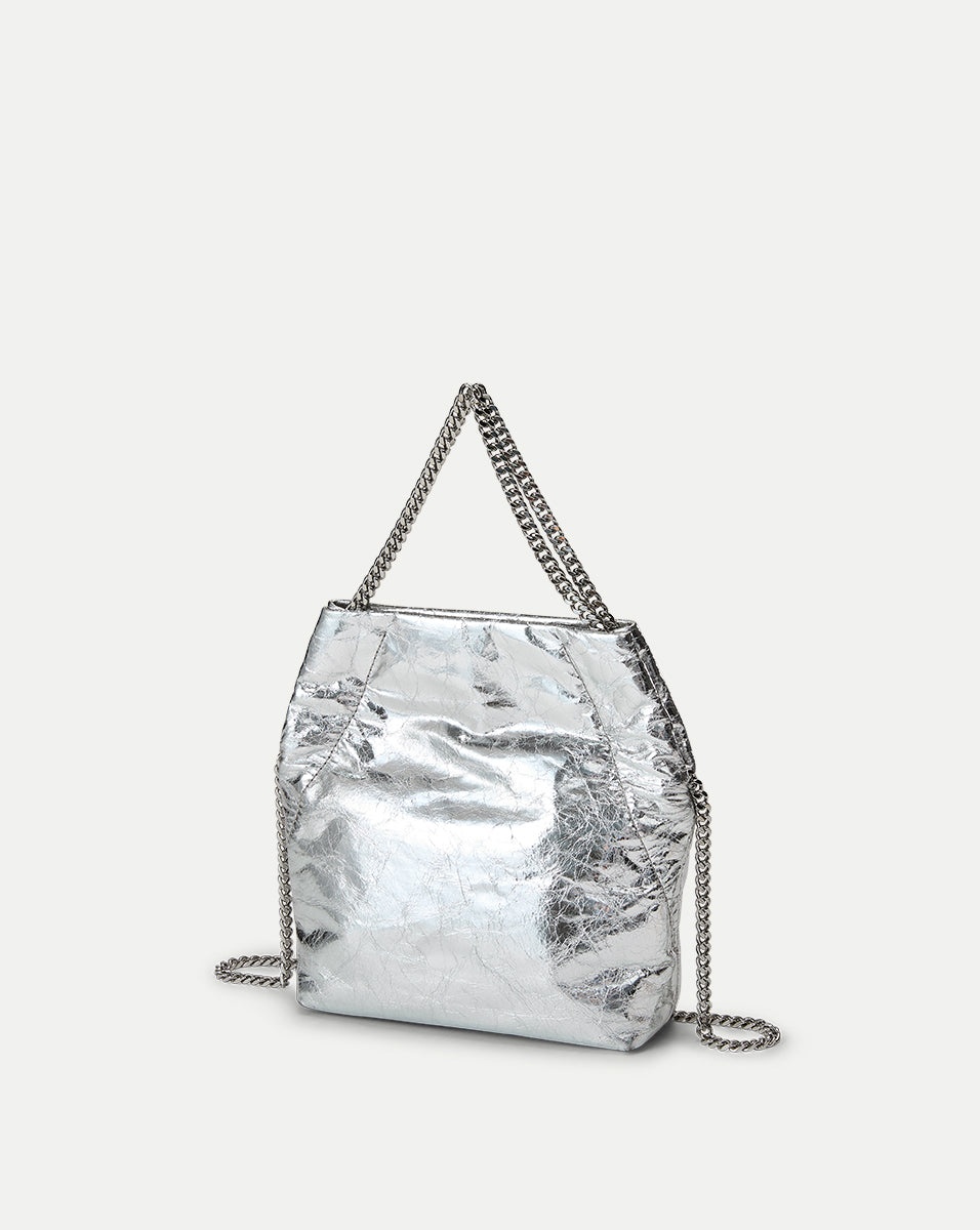 SMALL METALLIC VERONICA BEARD SLOUCH SHOULDER BAG - 5