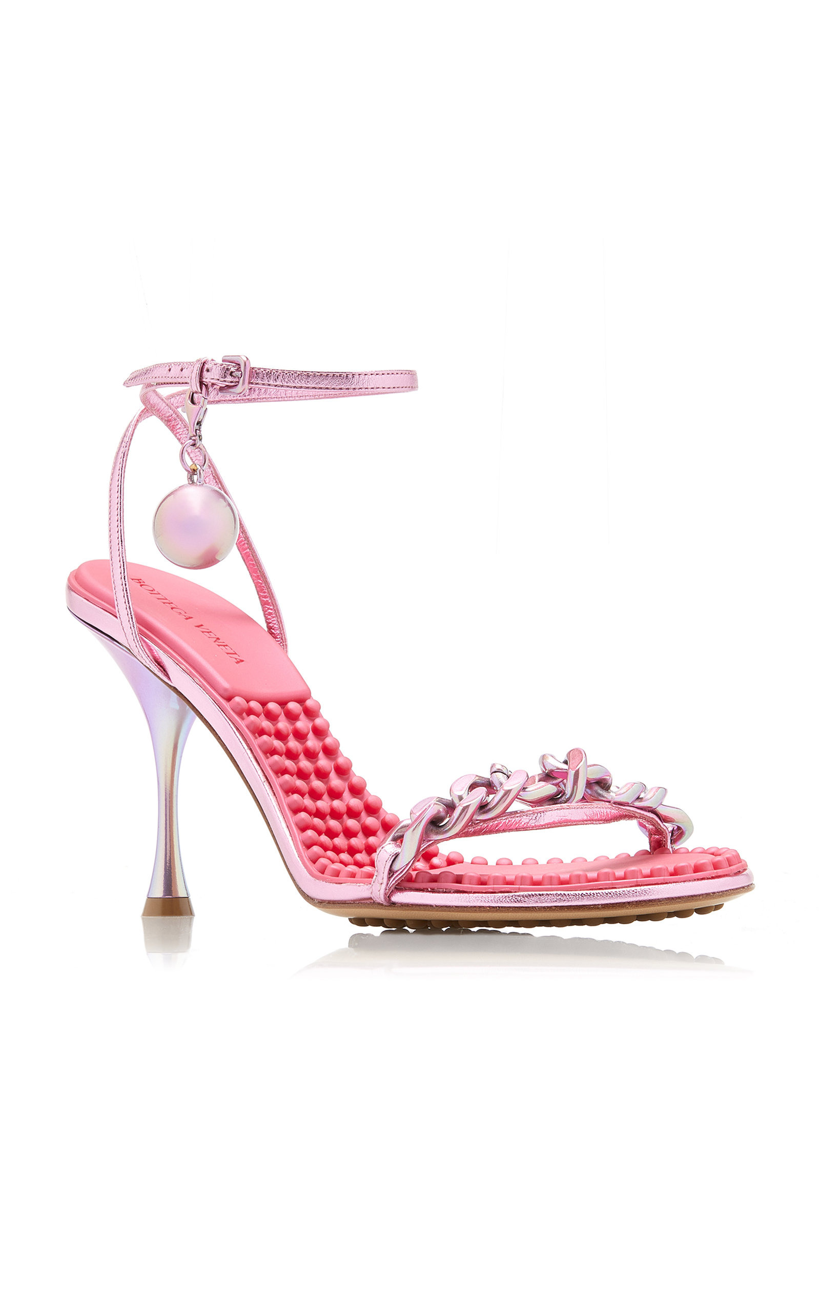 Dot Lounge Metallized Sandals pink - 7