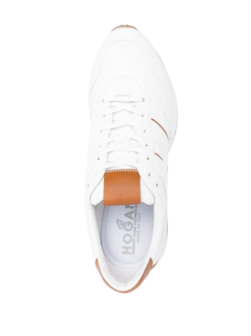 contrast-detailing sneakers - 4
