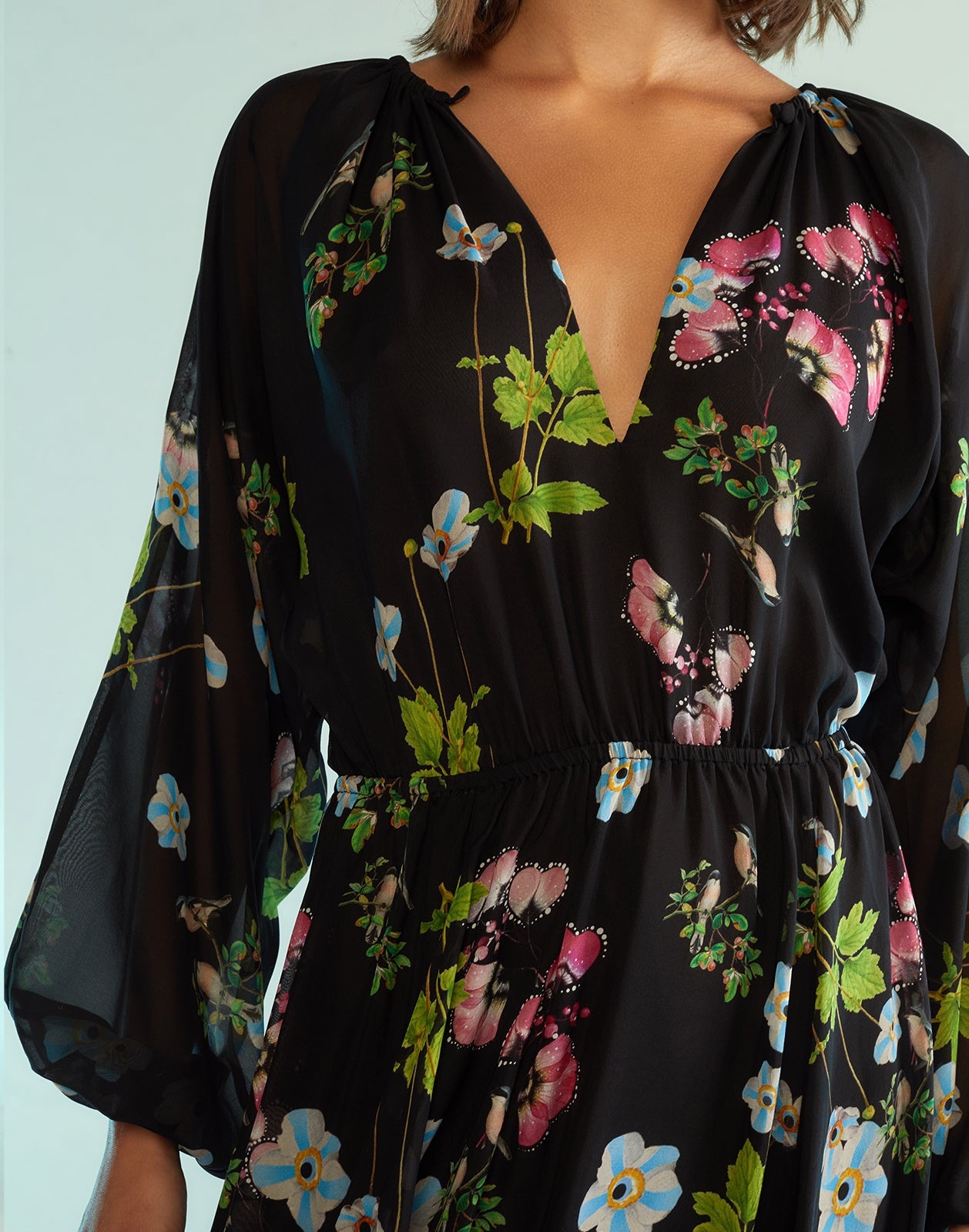 Messina Silk Dress - 5